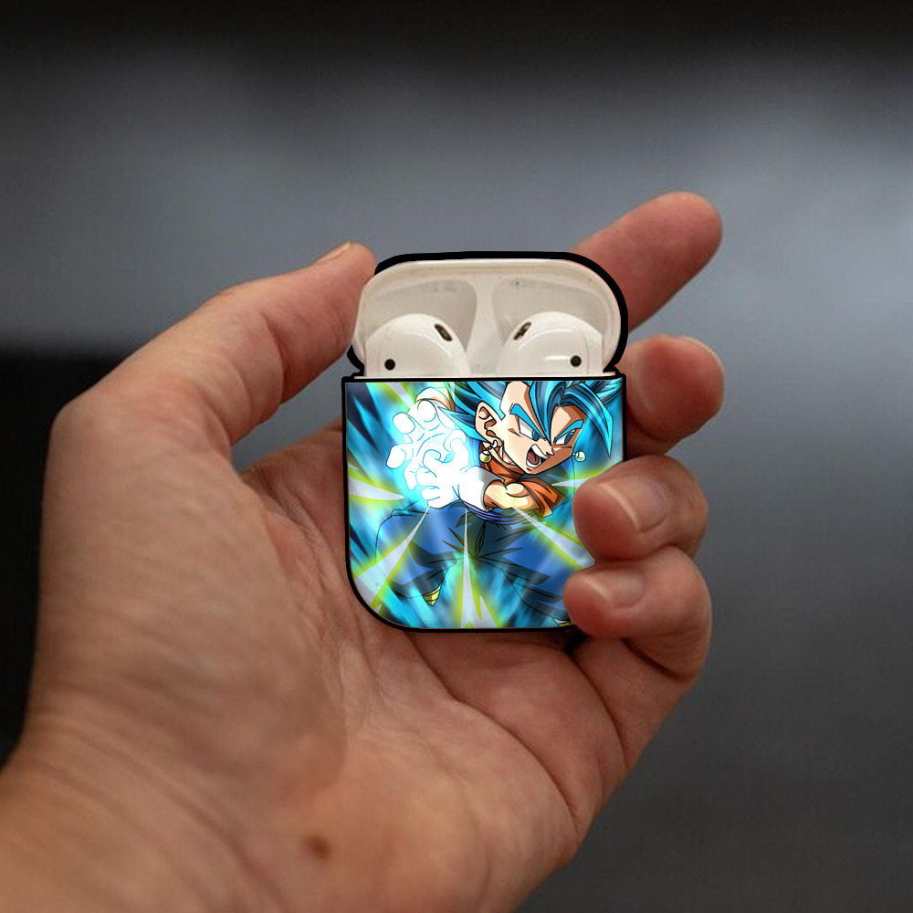 ドラゴンボール DRAGON BALL AirPods 第2世代保護ケース ハードシェル ブラック 耐衝撃・防指紋・カラビナ付き