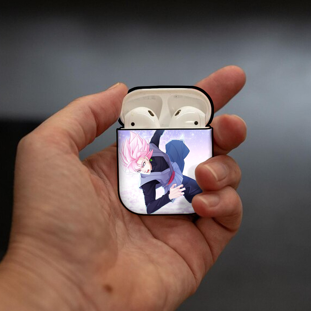 ドラゴンボール DRAGON BALL AirPods 第2世代保護ケース ハードシェル ブラック 耐衝撃・防指紋・カラビナ付き