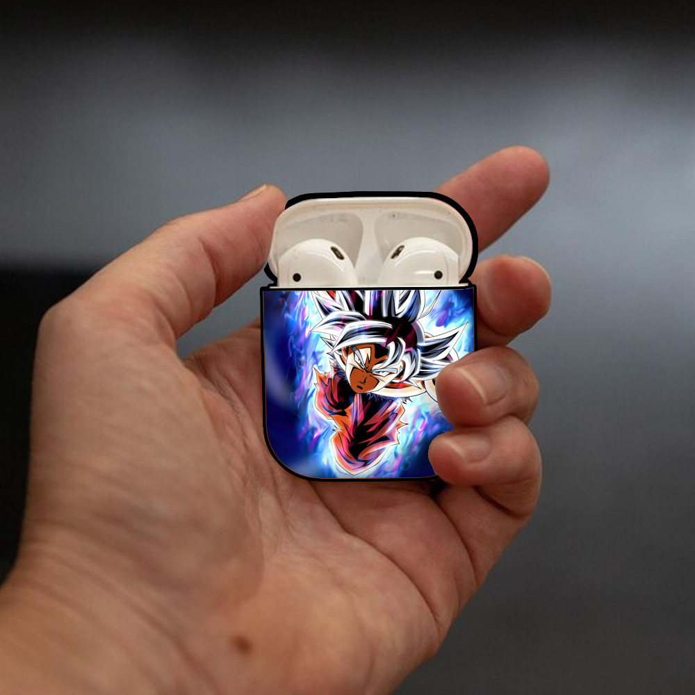 ドラゴンボール DRAGON BALL AirPods 第2世代保護ケース ハードシェル ブラック 耐衝撃・防指紋・カラビナ付き