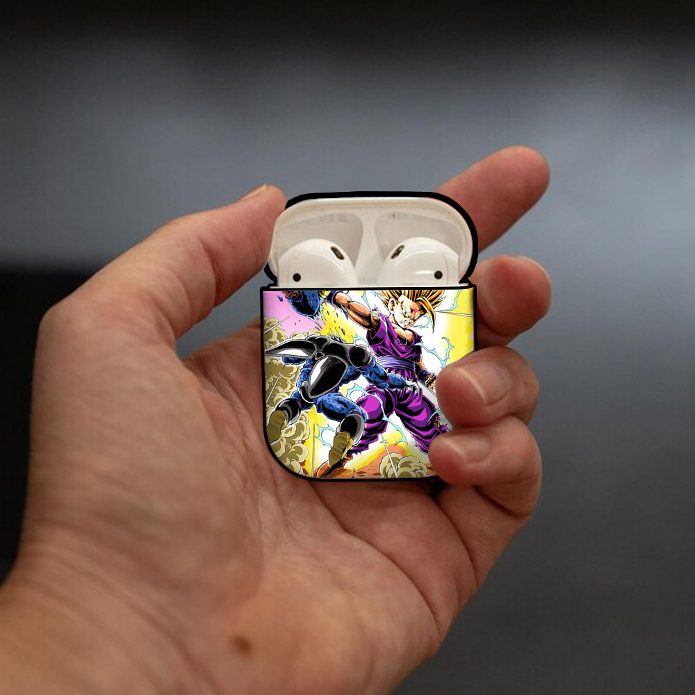 ドラゴンボール DRAGON BALL AirPods 第2世代保護ケース ハードシェル ブラック 耐衝撃・防指紋・カラビナ付き