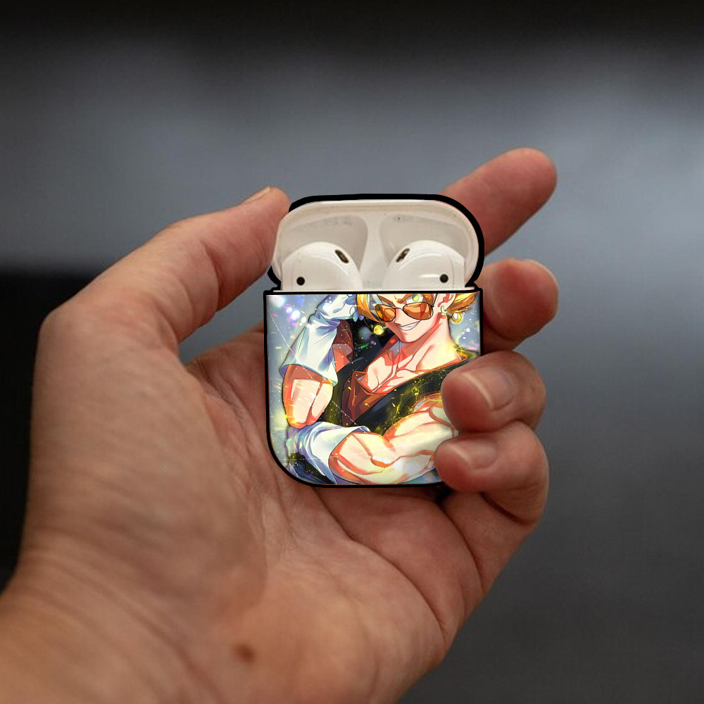 ドラゴンボール DRAGON BALL AirPods 第2世代保護ケース ハードシェル ブラック 耐衝撃・防指紋・カラビナ付き