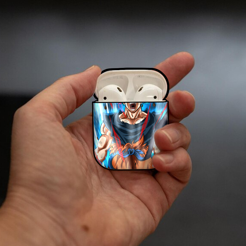 ドラゴンボール DRAGON BALL AirPods 第2世代保護ケース ハードシェル ブラック 耐衝撃・防指紋・カラビナ付き