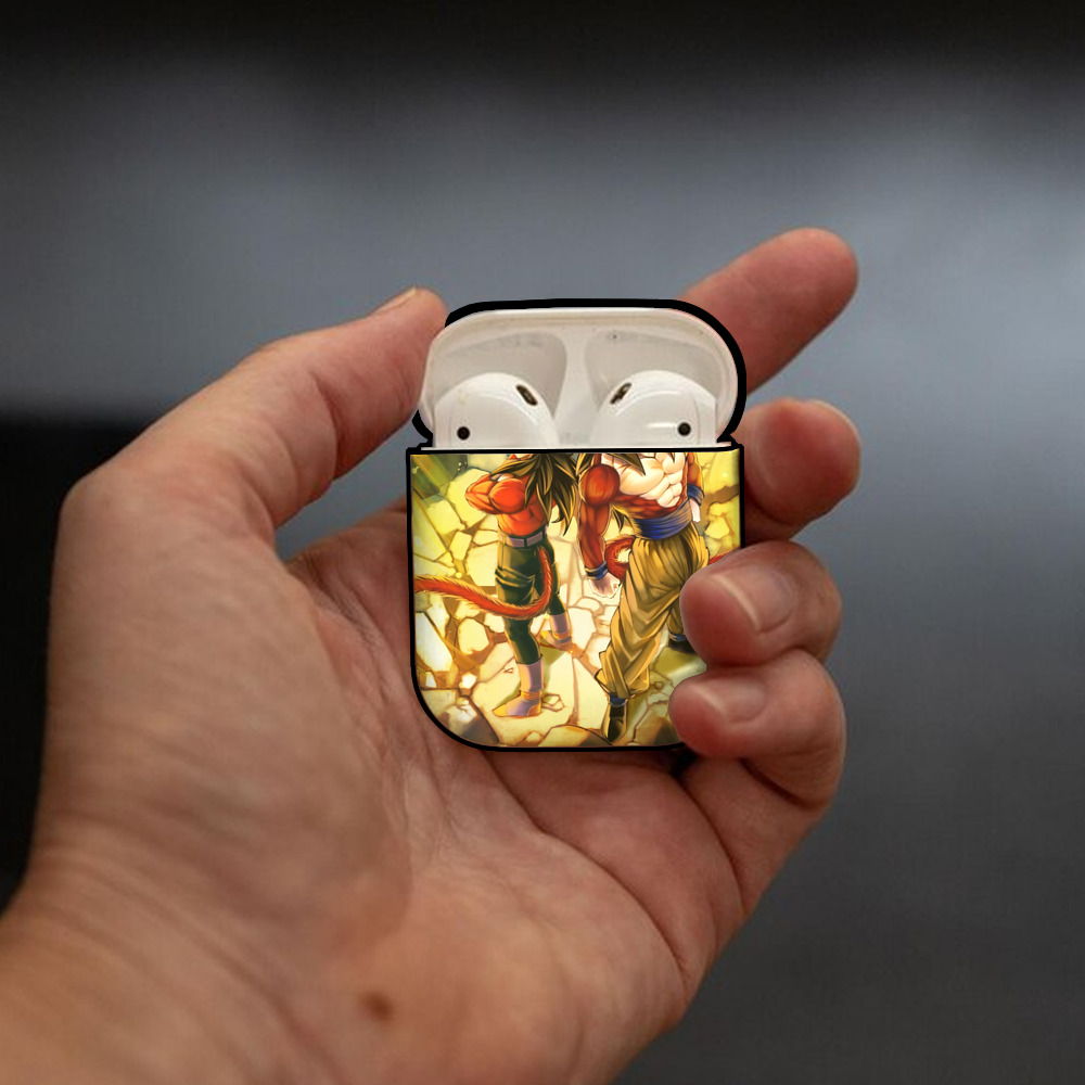ドラゴンボール DRAGON BALL AirPods 第2世代保護ケース ハードシェル ブラック 耐衝撃・防指紋・カラビナ付き