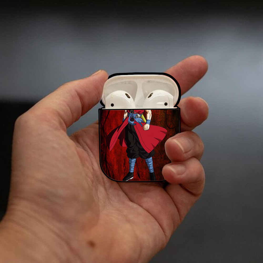ドラゴンボール DRAGON BALL AirPods 第2世代保護ケース ハードシェル ブラック 耐衝撃・防指紋・カラビナ付き