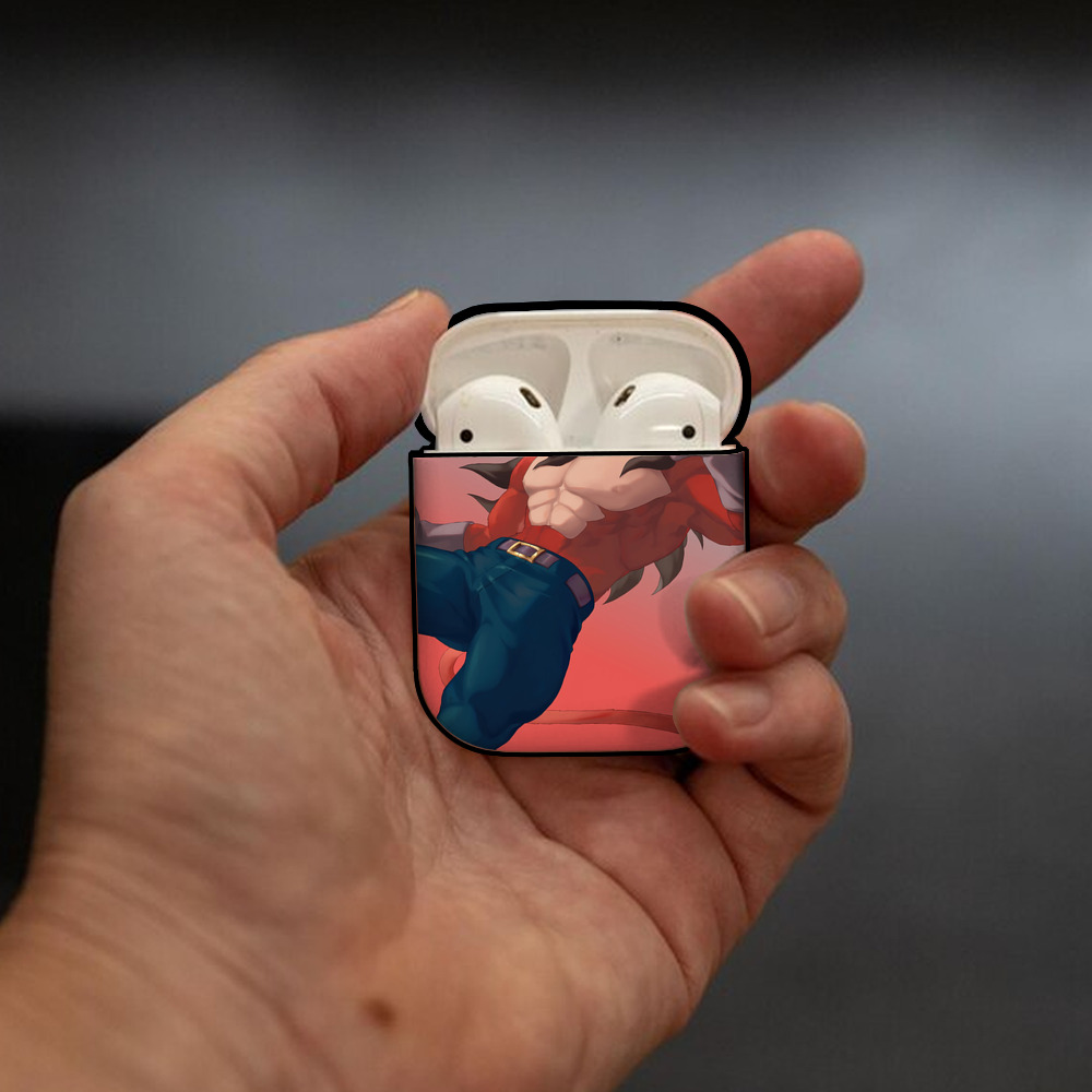 ドラゴンボール DRAGON BALL AirPods 第2世代保護ケース ハードシェル ブラック 耐衝撃・防指紋・カラビナ付き