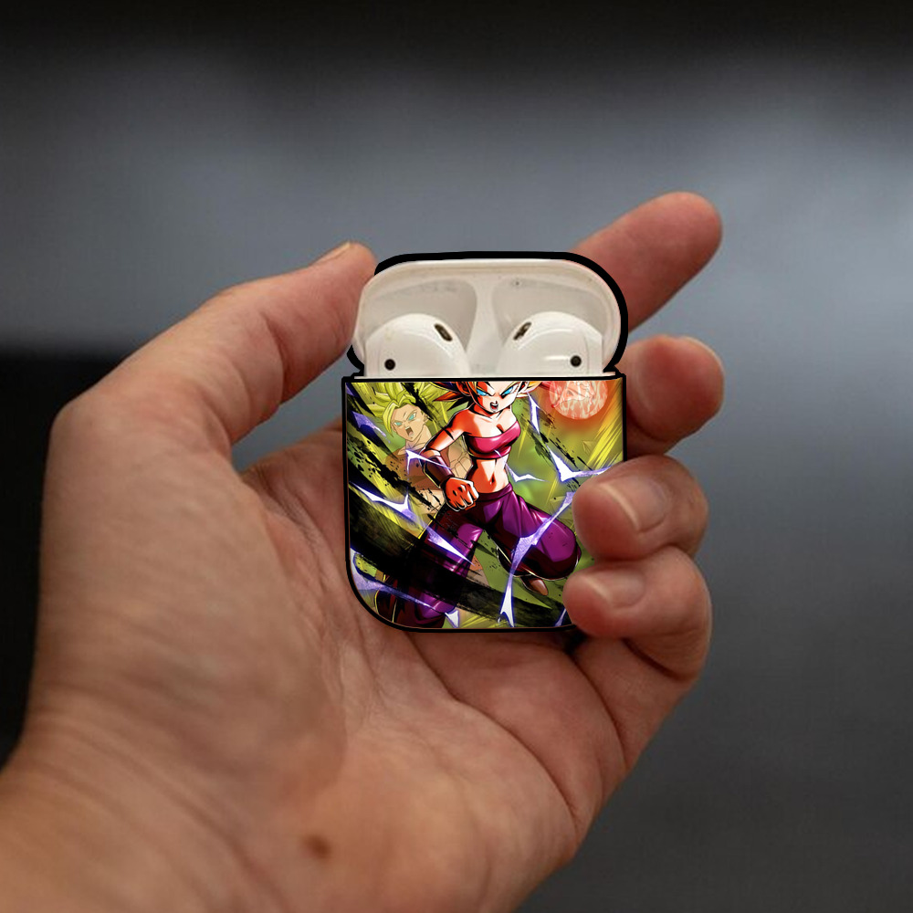 ドラゴンボール DRAGON BALL AirPods 第2世代保護ケース ハードシェル ブラック 耐衝撃・防指紋・カラビナ付き