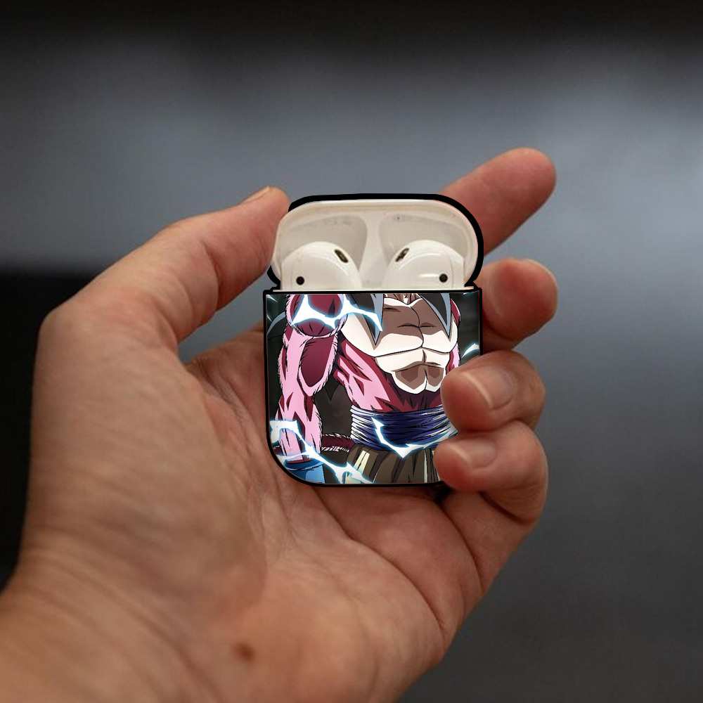 ドラゴンボール DRAGON BALL AirPods 第2世代保護ケース ハードシェル ブラック 耐衝撃・防指紋・カラビナ付き