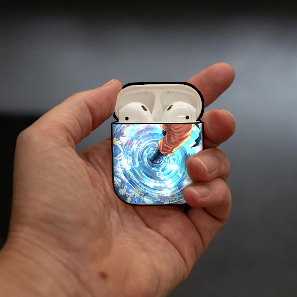 ドラゴンボール DRAGON BALL AirPods 第2世代保護ケース ハードシェル ブラック 耐衝撃・防指紋・カラビナ付き