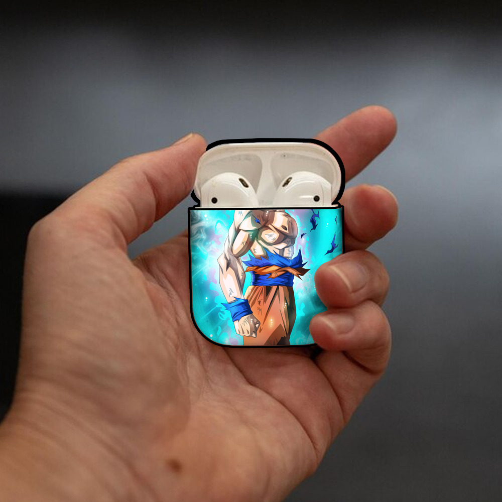 ドラゴンボール DRAGON BALL AirPods 第2世代保護ケース ハードシェル ブラック 耐衝撃・防指紋・カラビナ付き