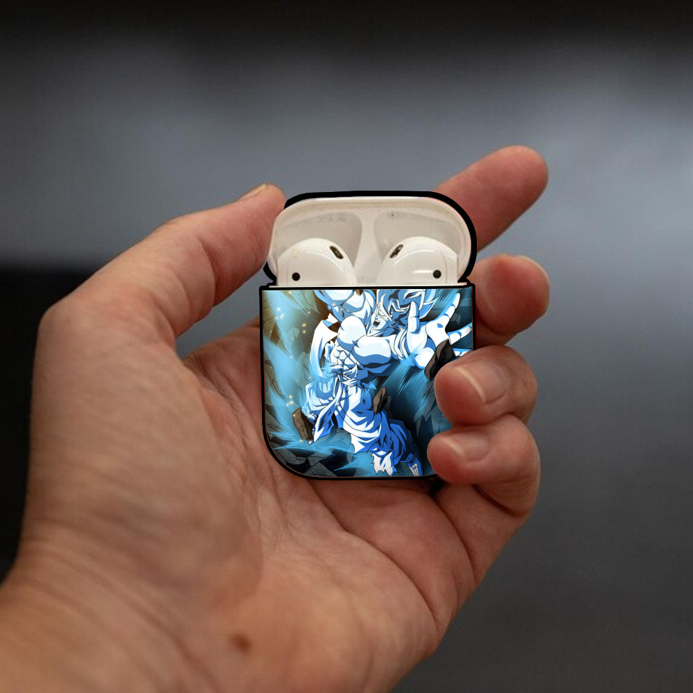 ドラゴンボール DRAGON BALL AirPods 第2世代保護ケース ハードシェル ブラック 耐衝撃・防指紋・カラビナ付き