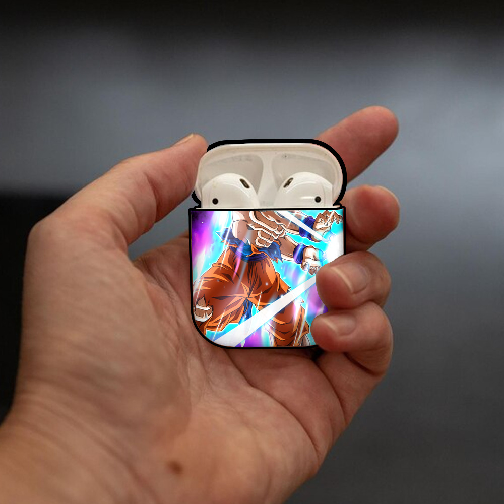 ドラゴンボール DRAGON BALL AirPods 第2世代保護ケース ハードシェル ブラック 耐衝撃・防指紋・カラビナ付き