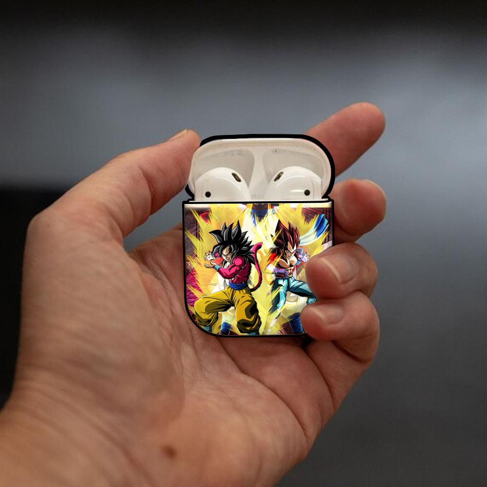ドラゴンボール DRAGON BALL AirPods 第2世代保護ケース ハードシェル ブラック 耐衝撃・防指紋・カラビナ付き