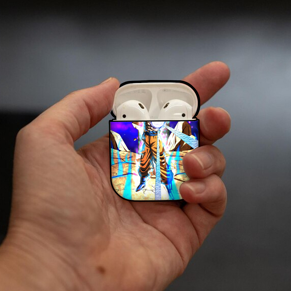 ドラゴンボール DRAGON BALL AirPods 第2世代保護ケース ハードシェル ブラック 耐衝撃・防指紋・カラビナ付き