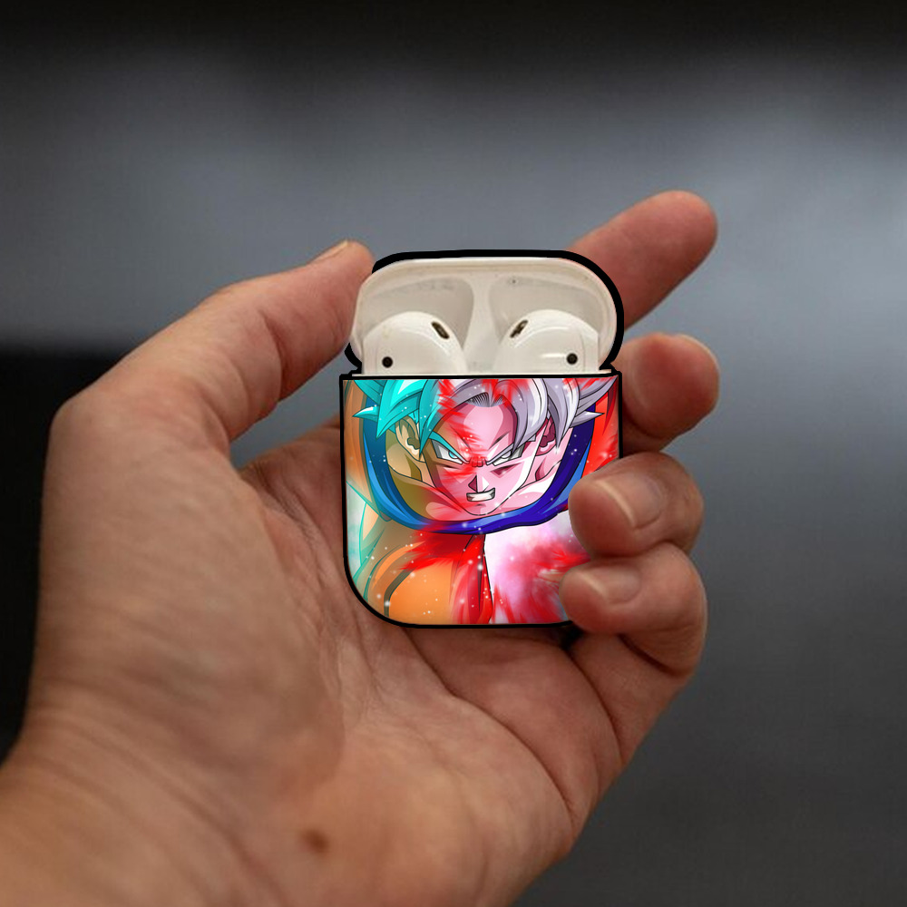 ドラゴンボール DRAGON BALL AirPods 第2世代保護ケース ハードシェル ブラック 耐衝撃・防指紋・カラビナ付き