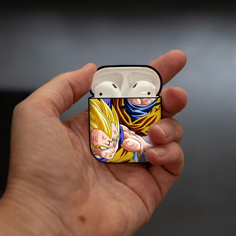 ドラゴンボール DRAGON BALL AirPods 第2世代保護ケース ハードシェル ブラック 耐衝撃・防指紋・カラビナ付き