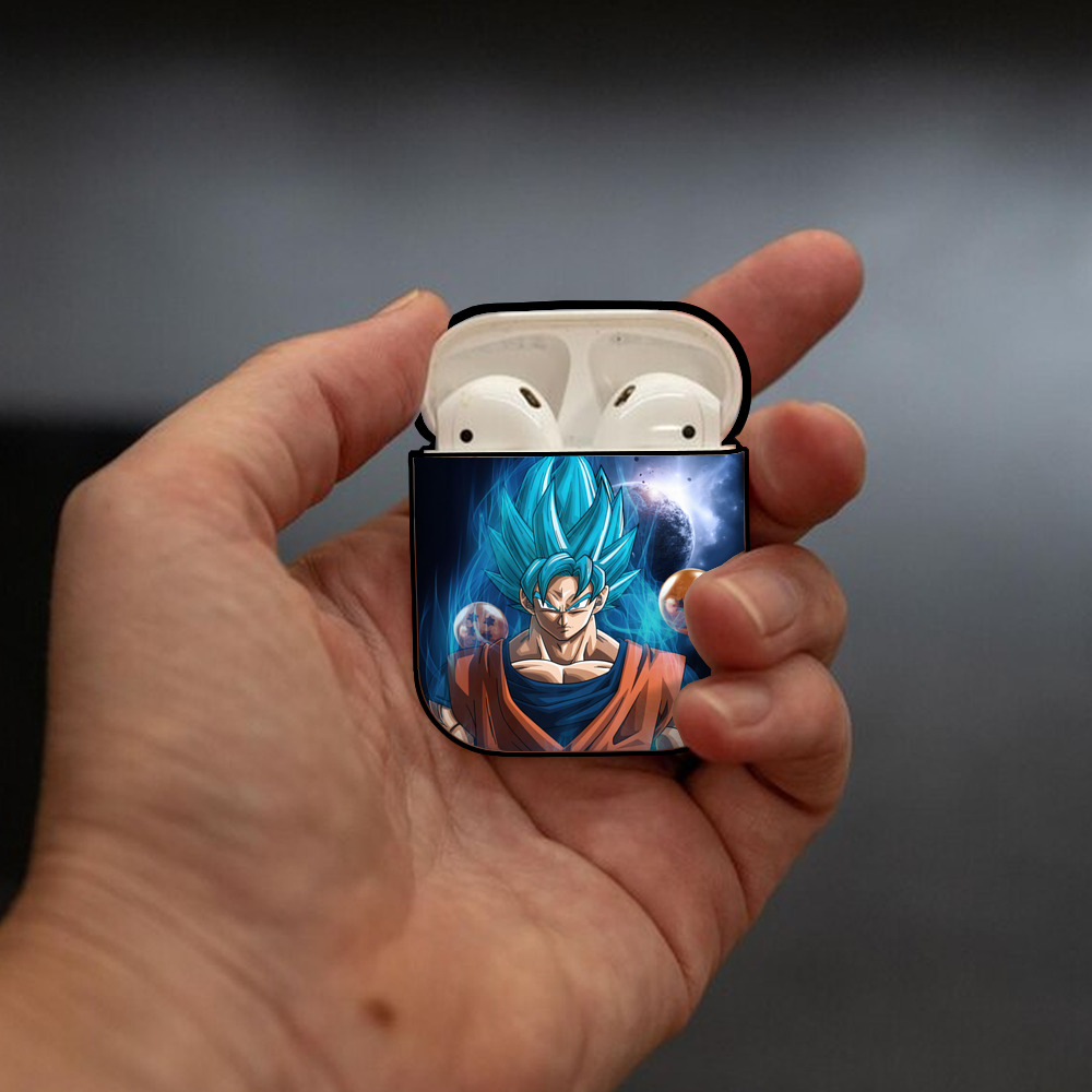 ドラゴンボール DRAGON BALL AirPods 第2世代保護ケース ハードシェル ブラック 耐衝撃・防指紋・カラビナ付き