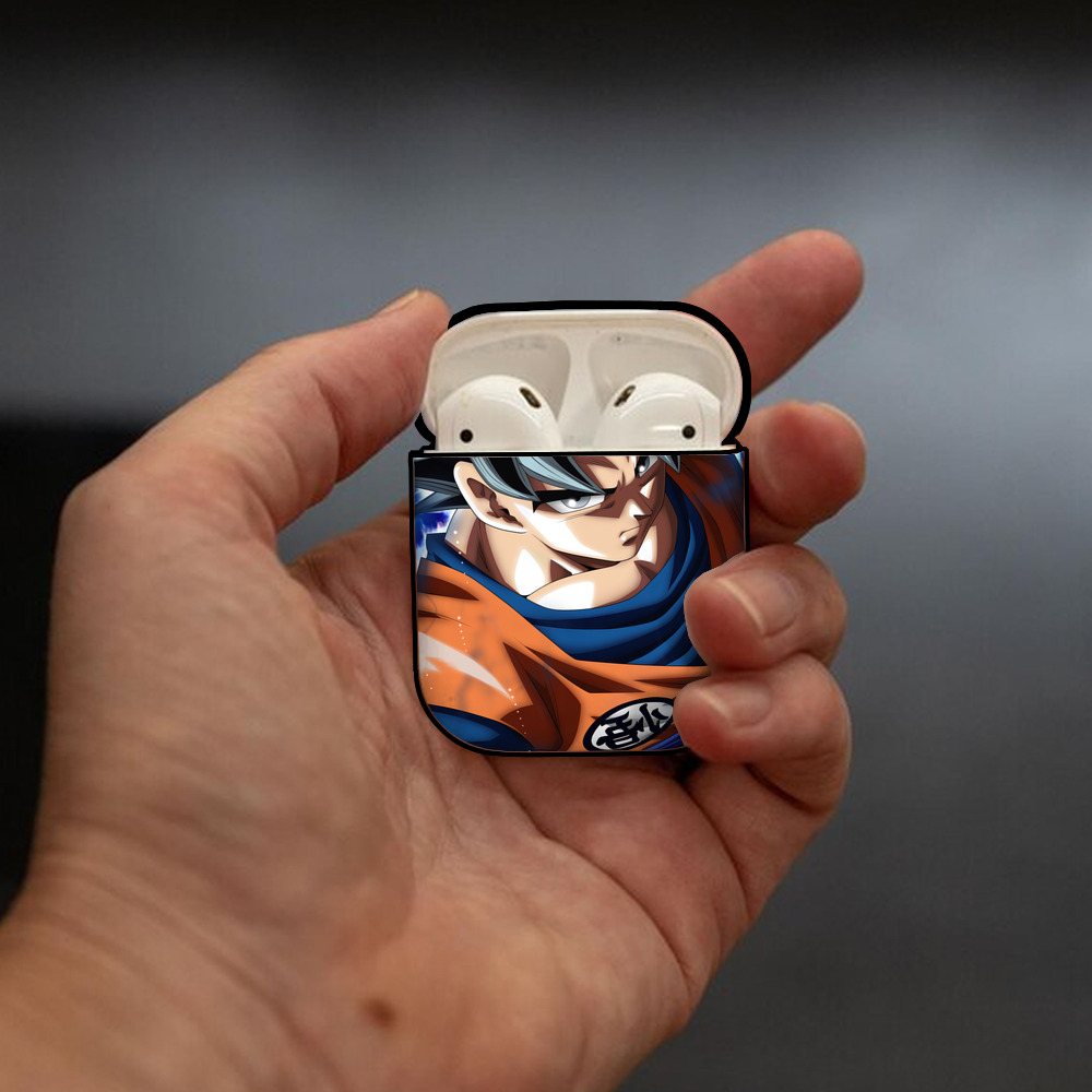 ドラゴンボール DRAGON BALL AirPods 第2世代保護ケース ハードシェル ブラック 耐衝撃・防指紋・カラビナ付き