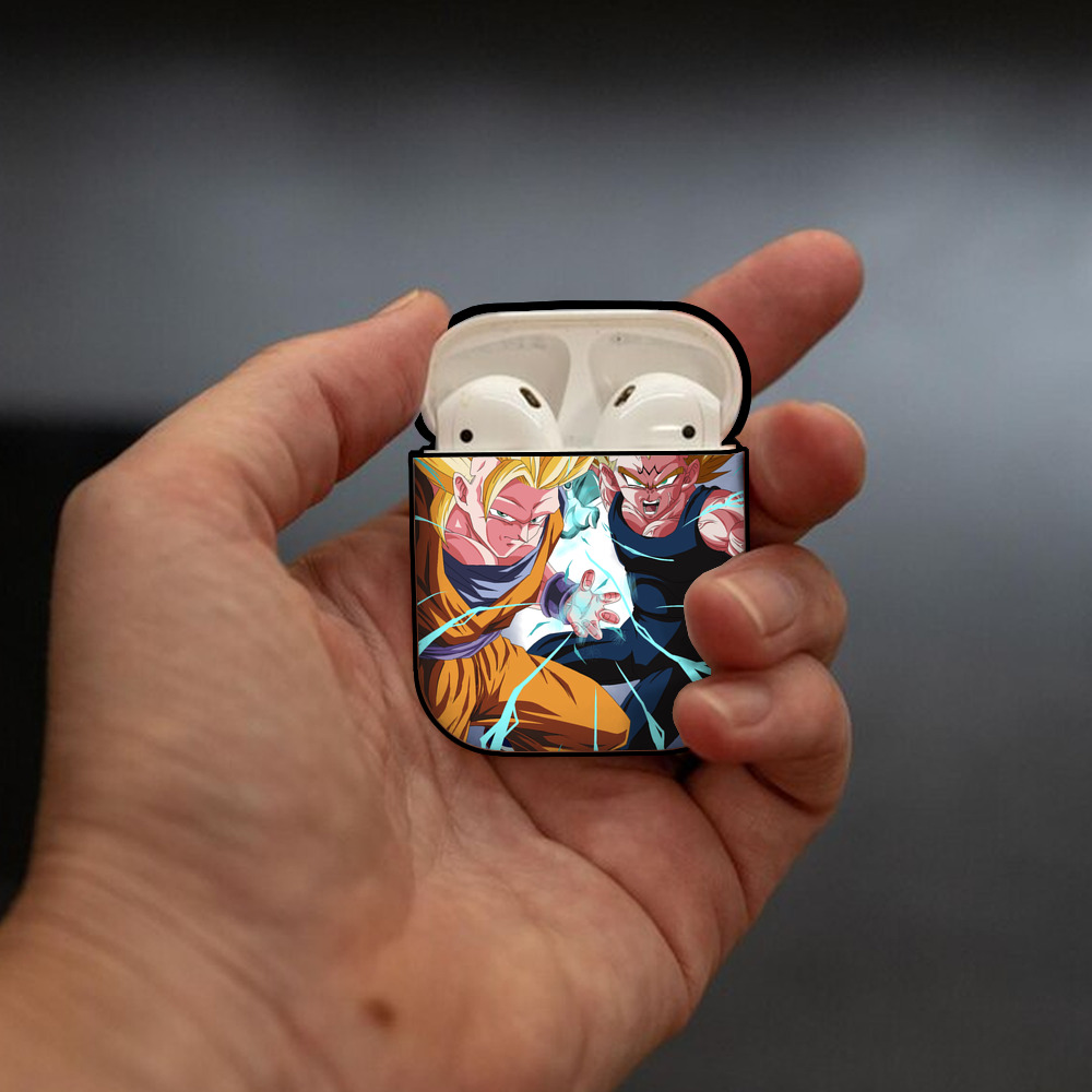 ドラゴンボール DRAGON BALL AirPods 第2世代保護ケース ハードシェル ブラック 耐衝撃・防指紋・カラビナ付き