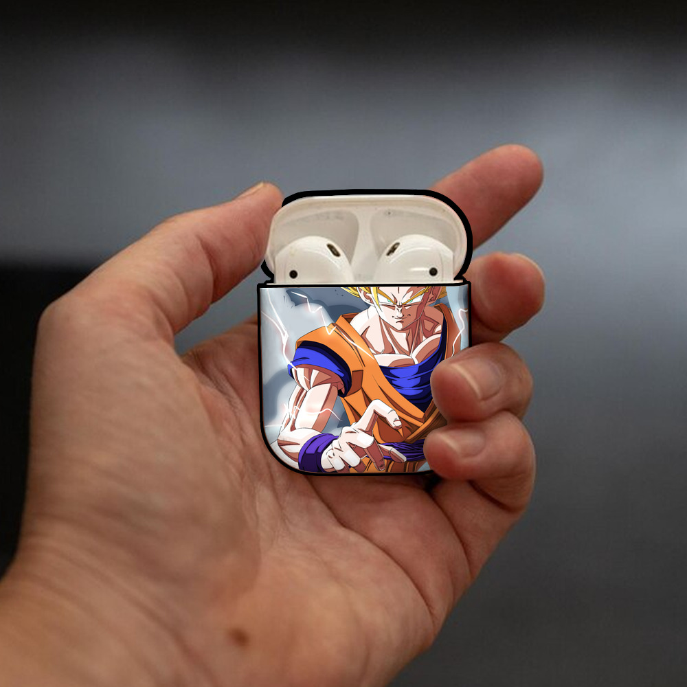ドラゴンボール DRAGON BALL AirPods 第2世代保護ケース ハードシェル ブラック 耐衝撃・防指紋・カラビナ付き