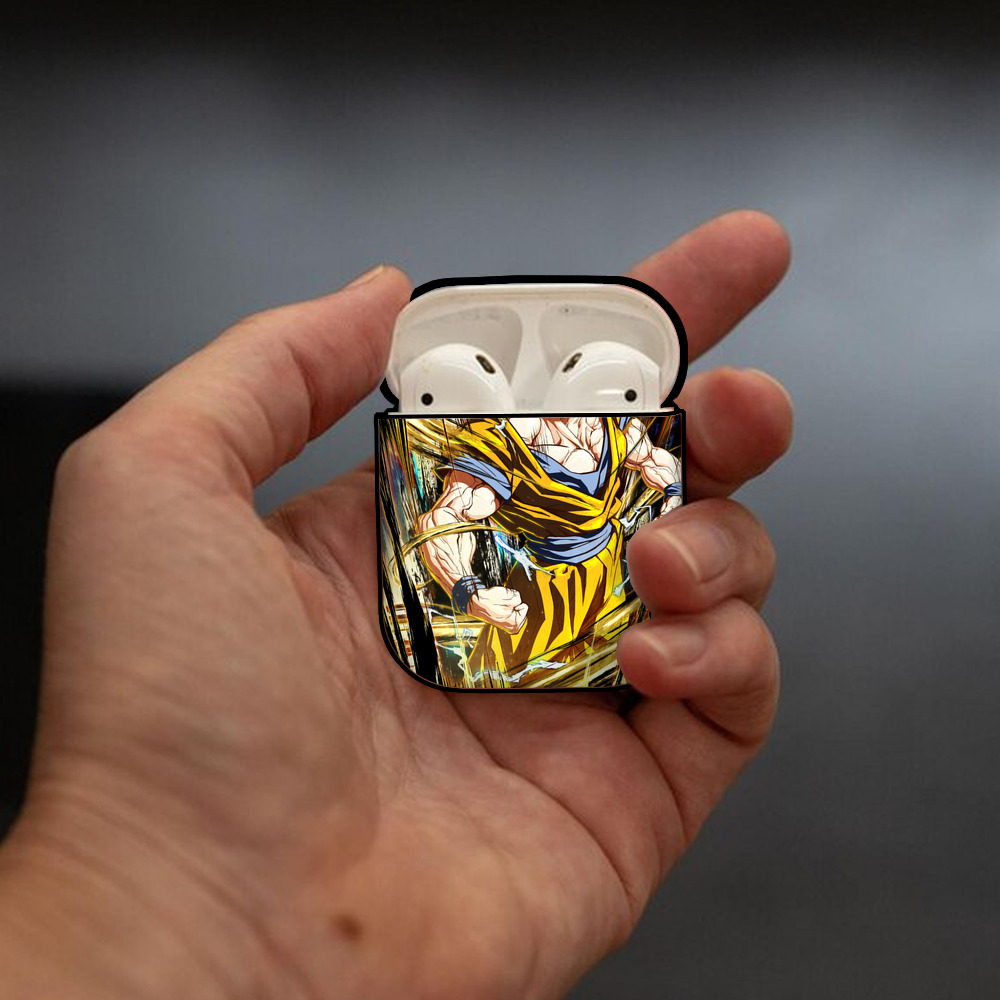 ドラゴンボール DRAGON BALL AirPods 第2世代保護ケース ハードシェル ブラック 耐衝撃・防指紋・カラビナ付き