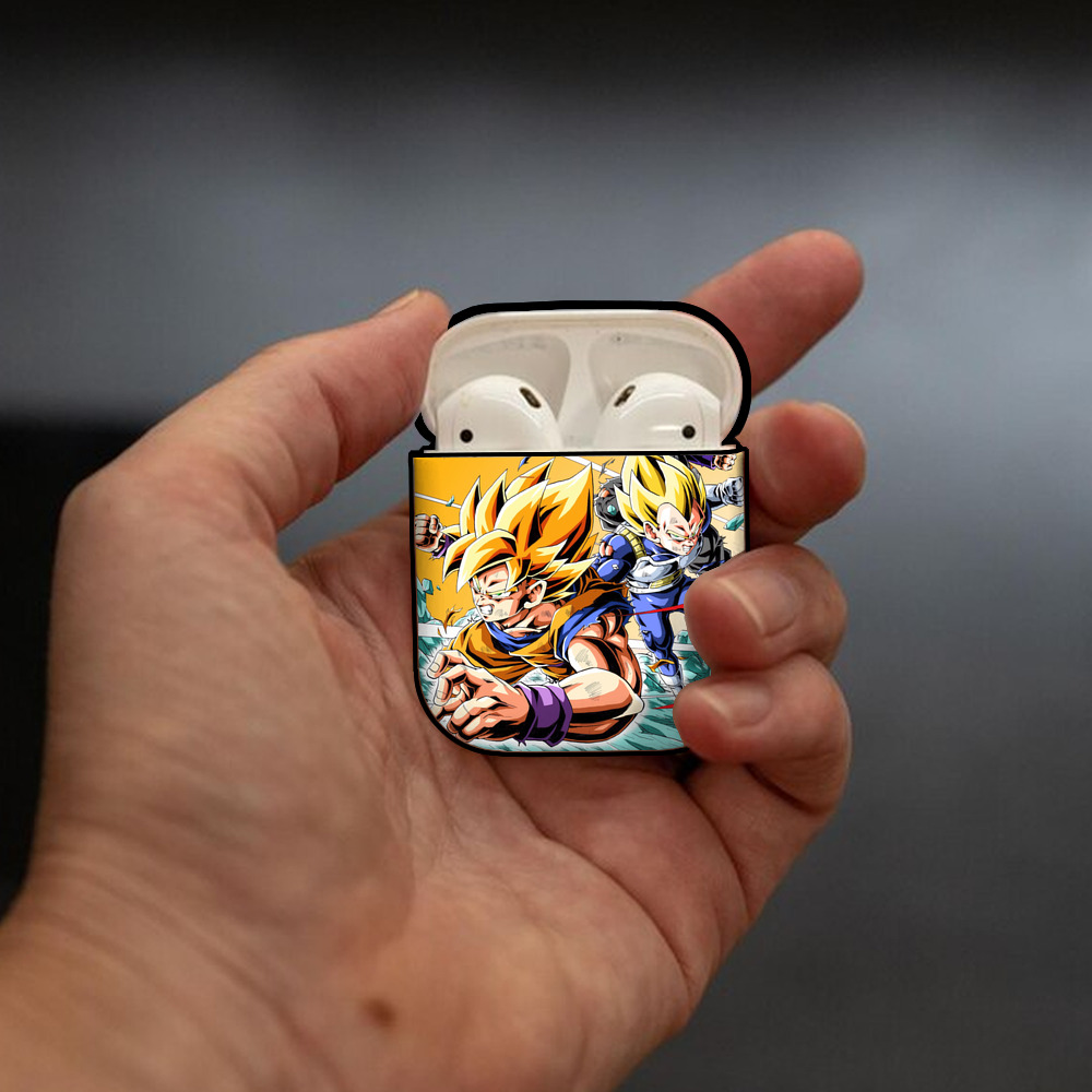 ドラゴンボール DRAGON BALL AirPods 第2世代保護ケース ハードシェル ブラック 耐衝撃・防指紋・カラビナ付き