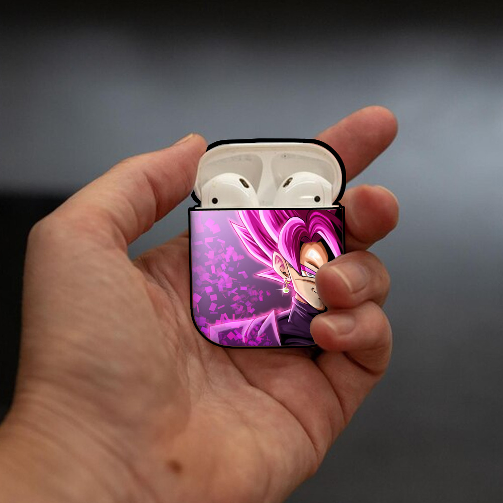 ドラゴンボール DRAGON BALL AirPods 第2世代保護ケース ハードシェル ブラック 耐衝撃・防指紋・カラビナ付き