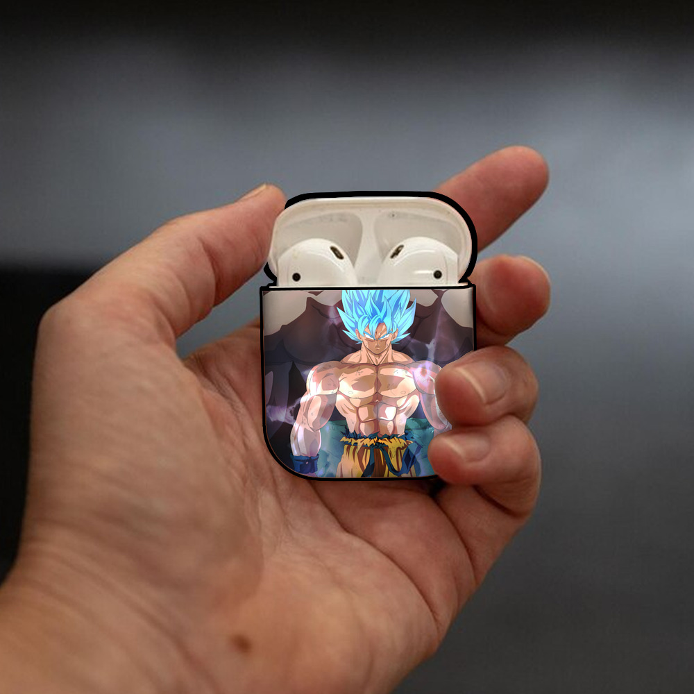 ドラゴンボール DRAGON BALL AirPods 第2世代保護ケース ハードシェル ブラック 耐衝撃・防指紋・カラビナ付き