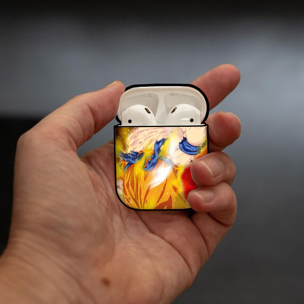 ドラゴンボール DRAGON BALL AirPods 第2世代保護ケース ハードシェル ブラック 耐衝撃・防指紋・カラビナ付き
