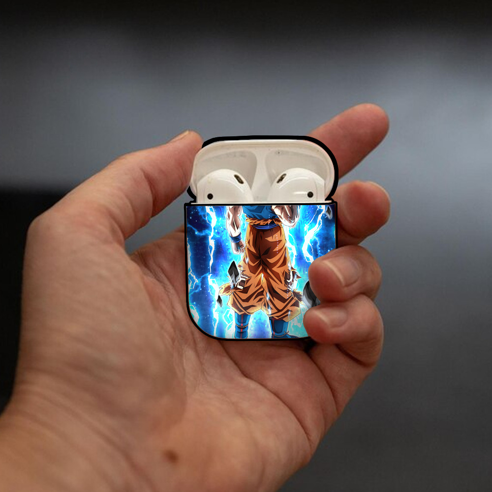 ドラゴンボール DRAGON BALL AirPods 第2世代保護ケース ハードシェル ブラック 耐衝撃・防指紋・カラビナ付き