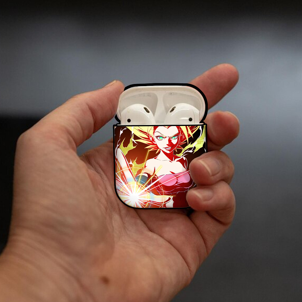 ドラゴンボール DRAGON BALL AirPods 第2世代保護ケース ハードシェル ブラック 耐衝撃・防指紋・カラビナ付き