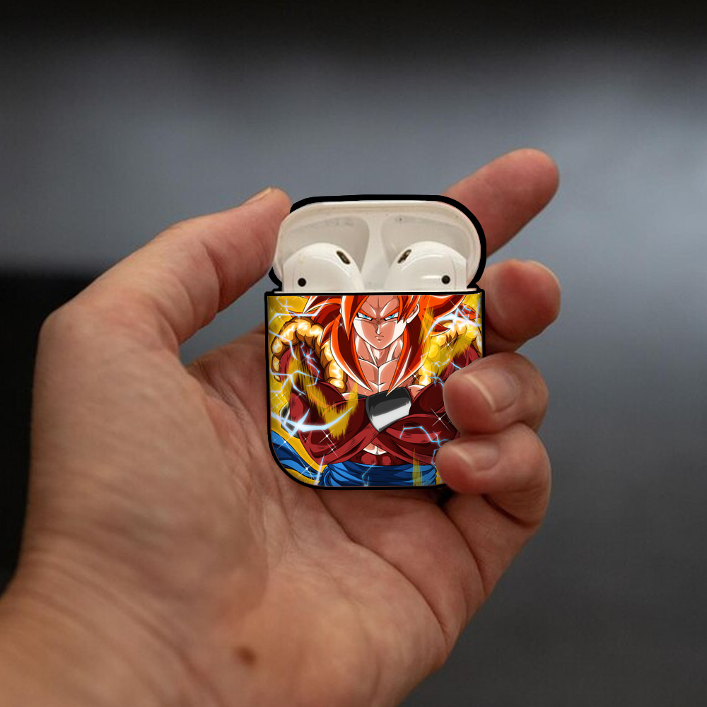 ドラゴンボール DRAGON BALL AirPods 第2世代保護ケース ハードシェル ブラック 耐衝撃・防指紋・カラビナ付き