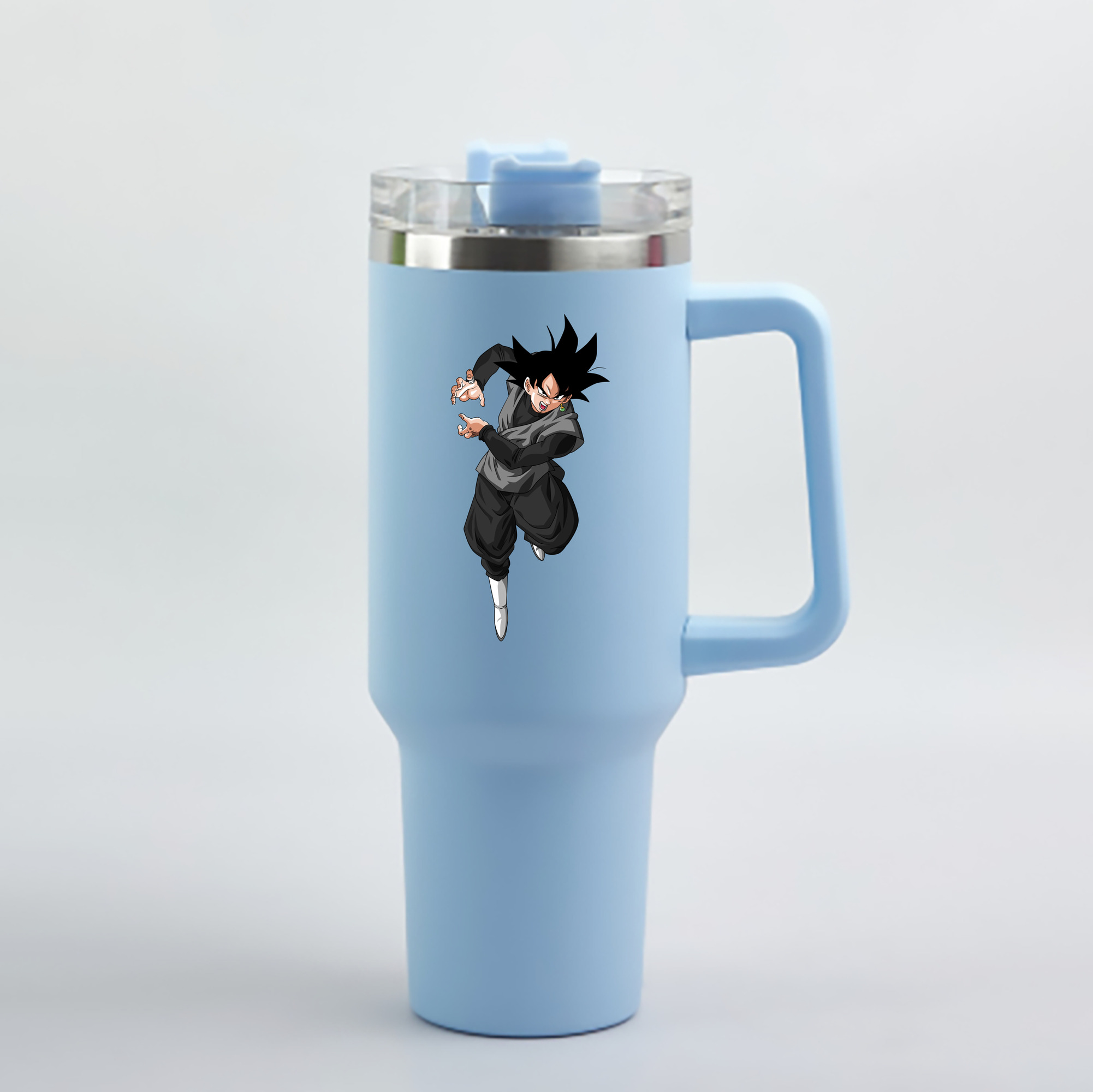 （画像用） ドラゴンボール ベジータ四世（Bejīta Yonsei）DRAGON BALL Vegeta IV 1200mL車用タンブラー - クリスタルステッカー（プラスチックストロー付き）