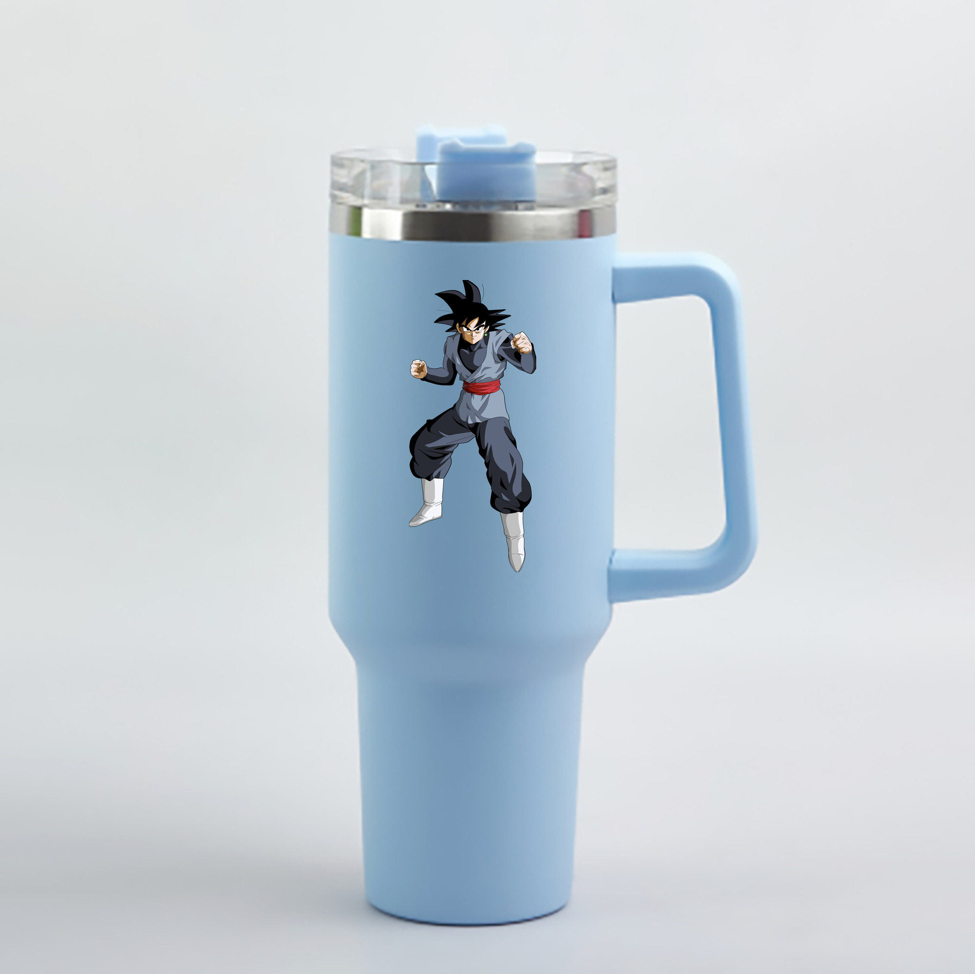 （画像用） ドラゴンボール ベジータ四世（Bejīta Yonsei）DRAGON BALL Vegeta IV 1200mL車用タンブラー - クリスタルステッカー（プラスチックストロー付き）
