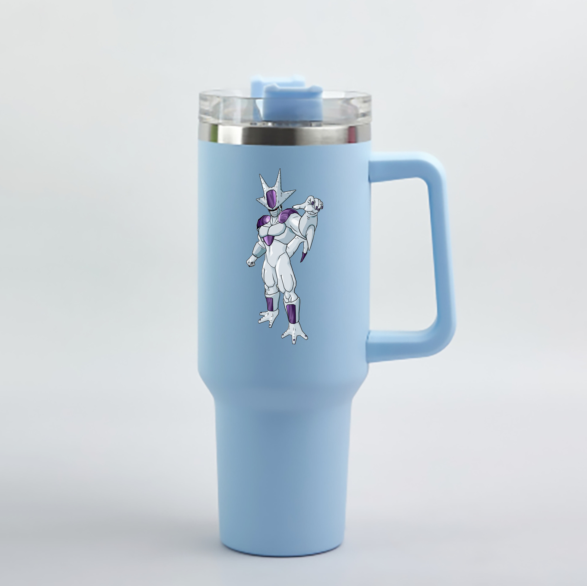 （画像用） ドラゴンボール クウラ DRAGON BALL Cooler Coora 1200mL車用タンブラー - クリスタルステッカー（プラスチックストロー付き）