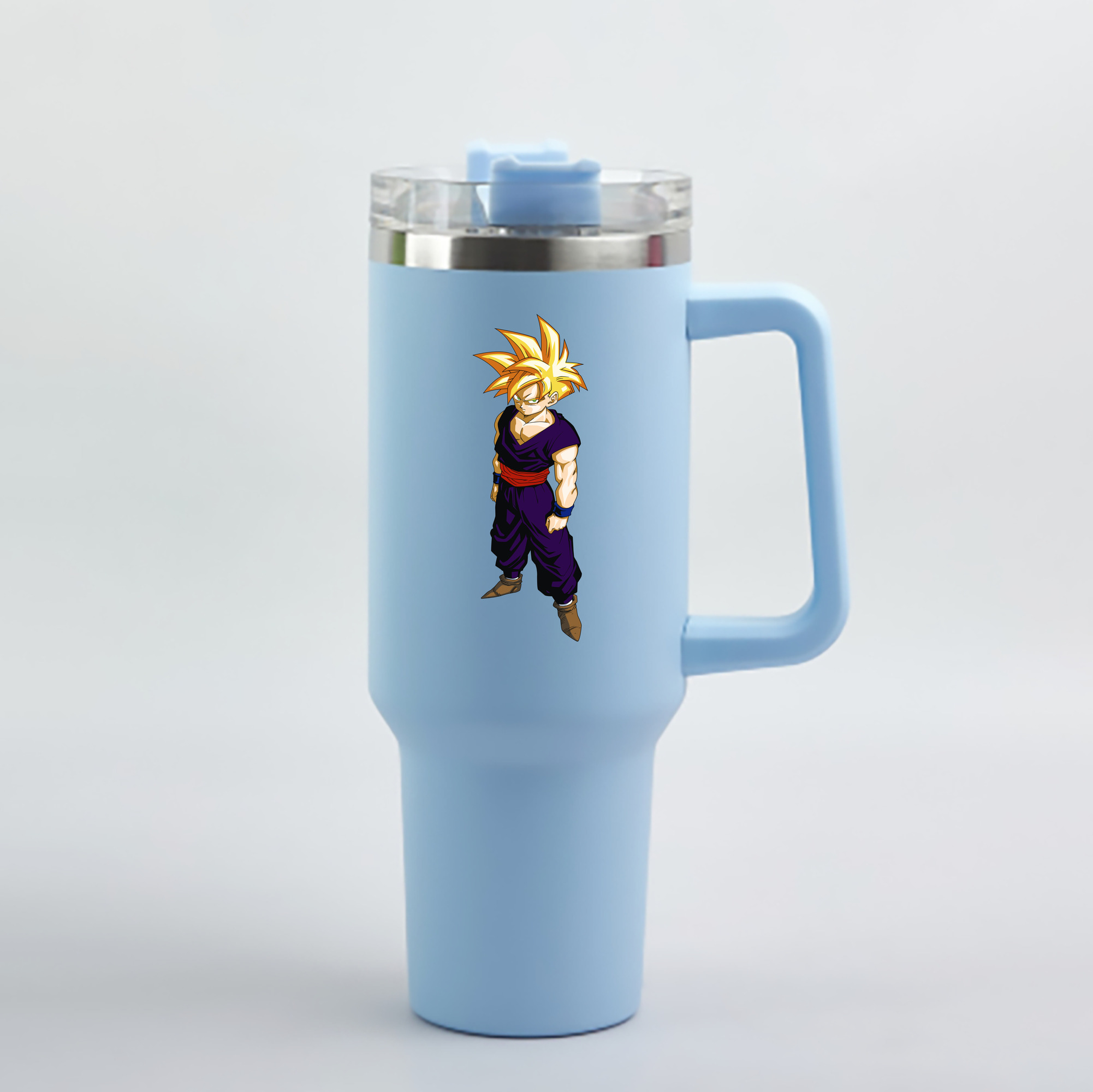 （画像用） ドラゴンボール ベジット DRAGON BALL Vegetto 1200mL車用タンブラー - クリスタルステッカー（プラスチックストロー付き）