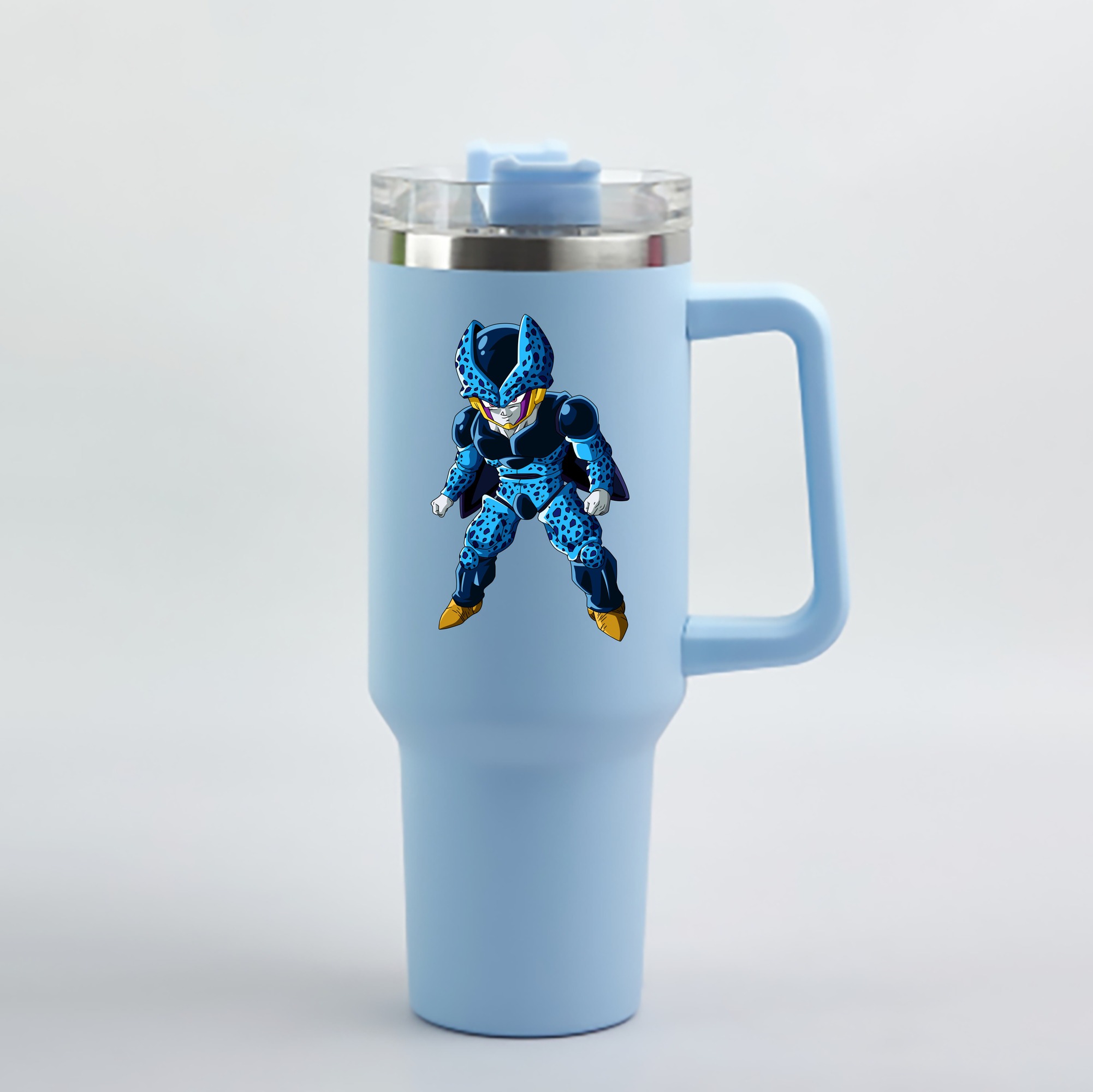 （画像用） ドラゴンボール セル DRAGON BALL Cell 1200mL車用タンブラー - クリスタルステッカー（プラスチックストロー付き）
