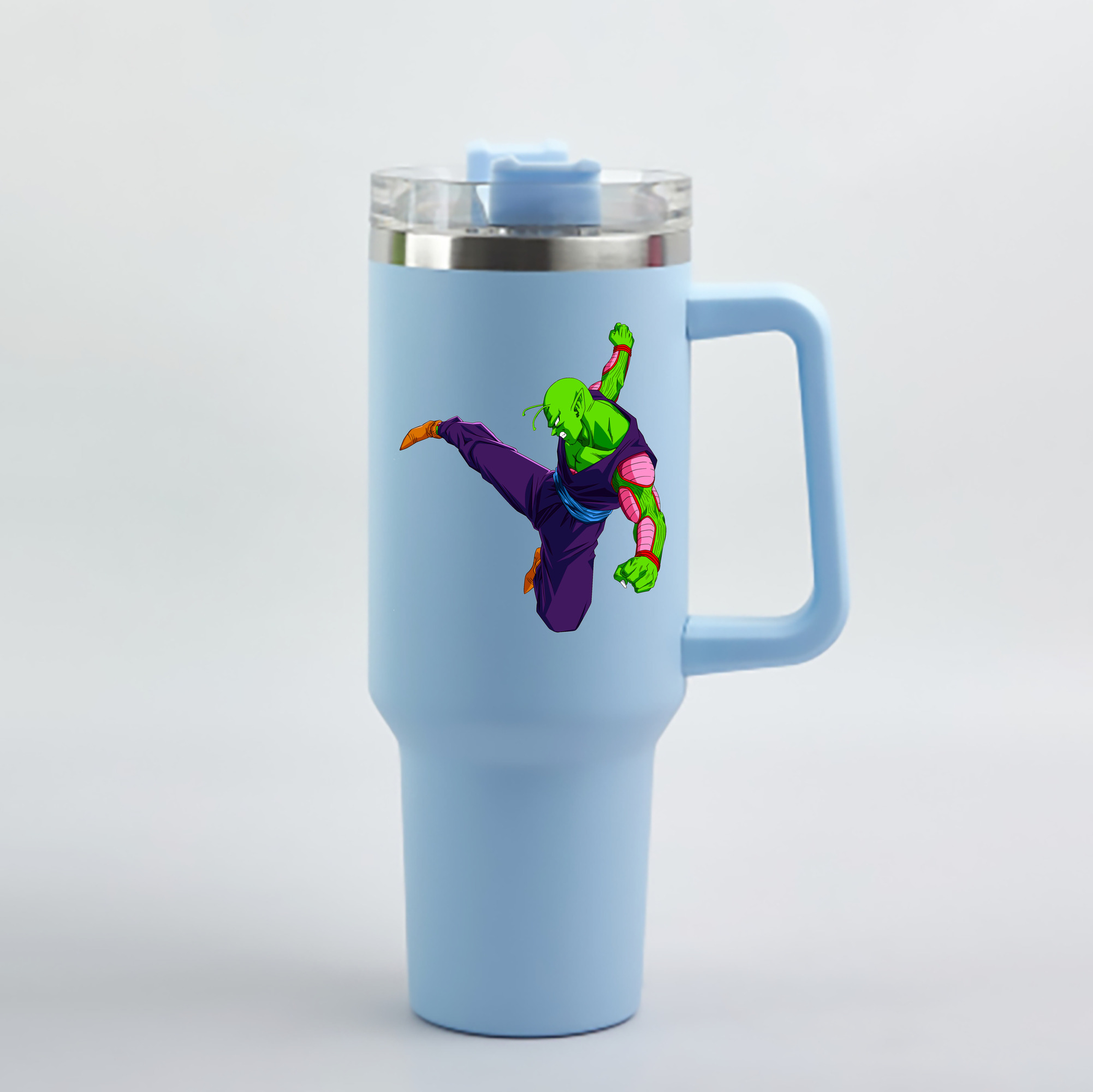 （画像用） ドラゴンボール ピッコロ DRAGON BALL Piccolo 1200mL車用タンブラー - クリスタルステッカー（プラスチックストロー付き）