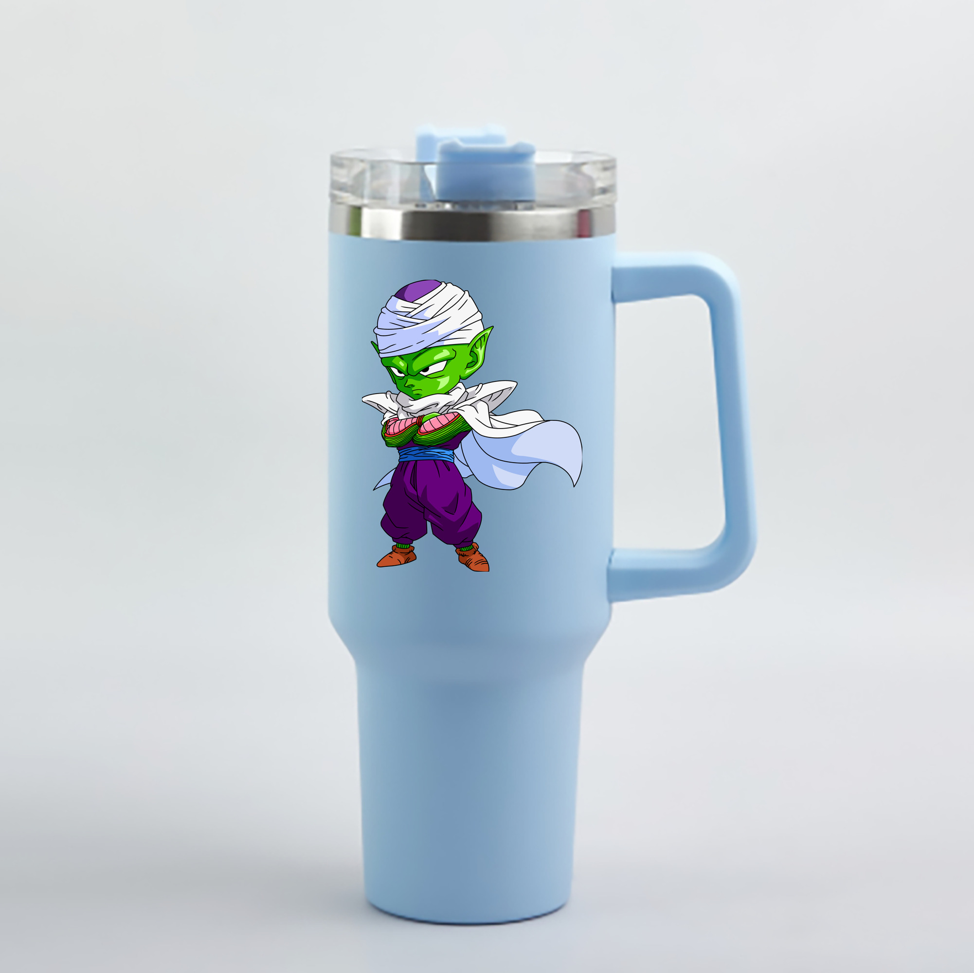 （画像用） ドラゴンボール ピッコロ DRAGON BALL Piccolo 1200mL車用タンブラー - クリスタルステッカー（プラスチックストロー付き）
