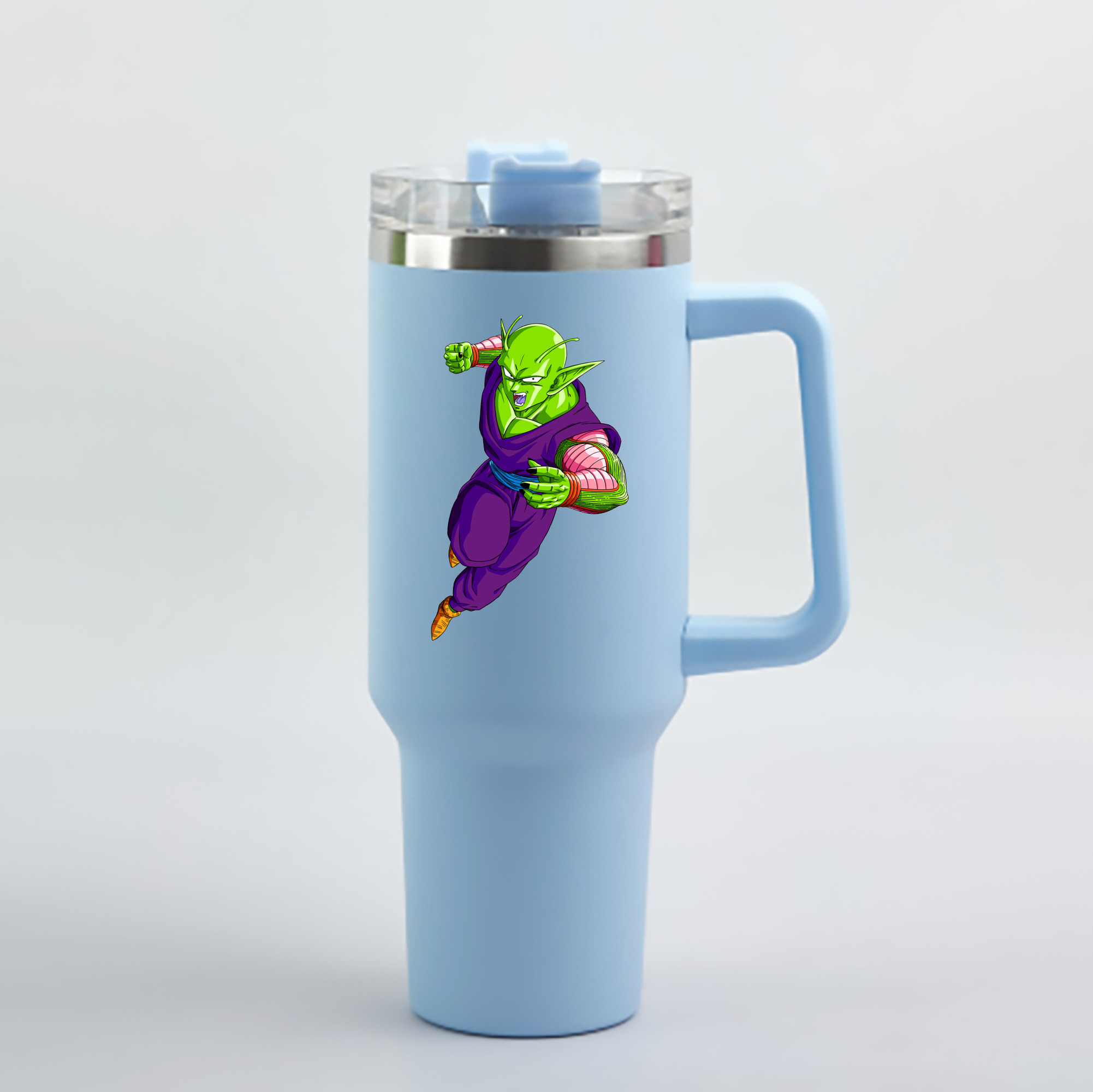 （画像用） ドラゴンボール ピッコロ DRAGON BALL Piccolo 1200mL車用タンブラー - クリスタルステッカー（プラスチックストロー付き）
