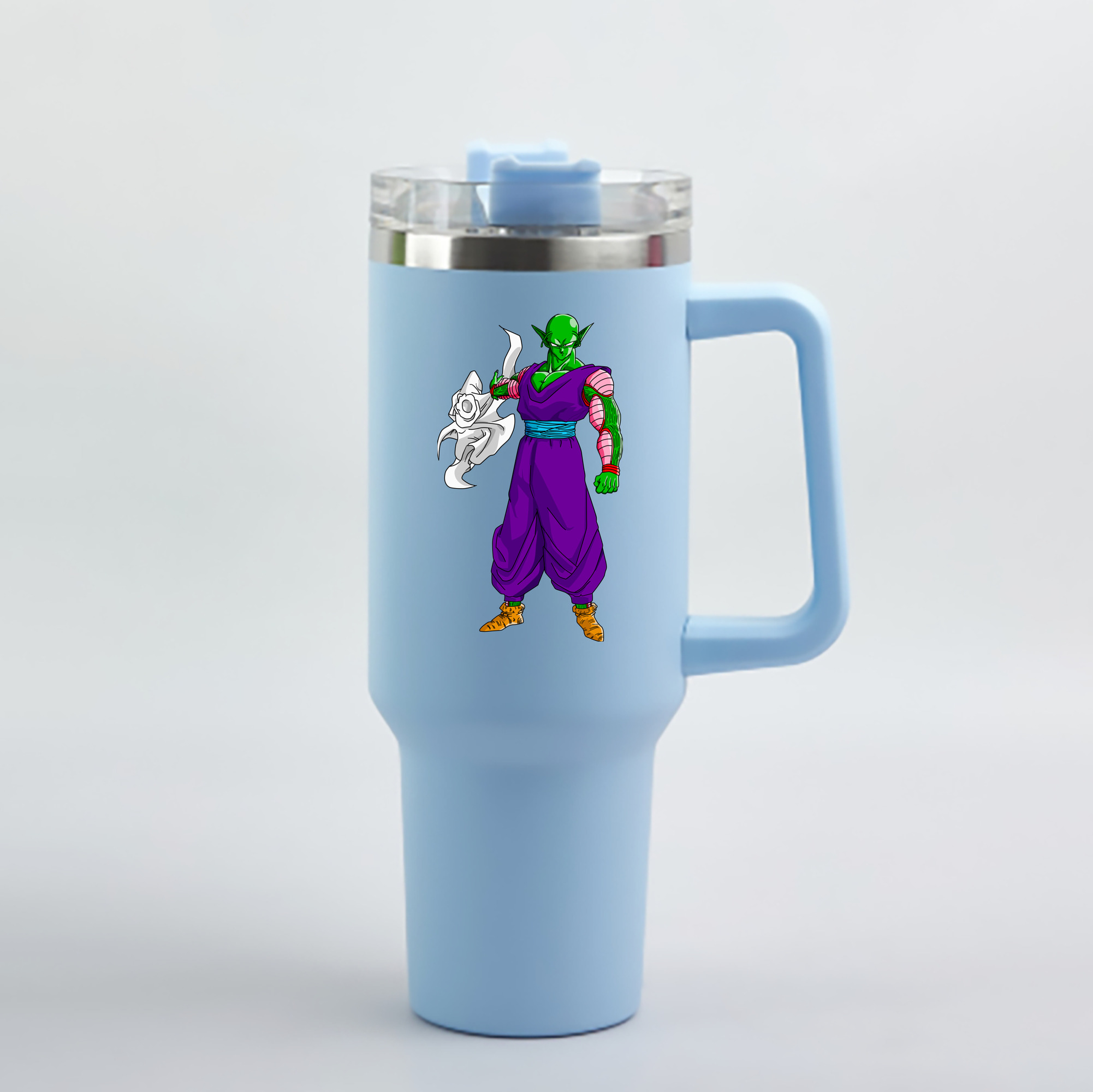 （画像用） ドラゴンボール ピッコロ DRAGON BALL Piccolo 1200mL車用タンブラー - クリスタルステッカー（プラスチックストロー付き）