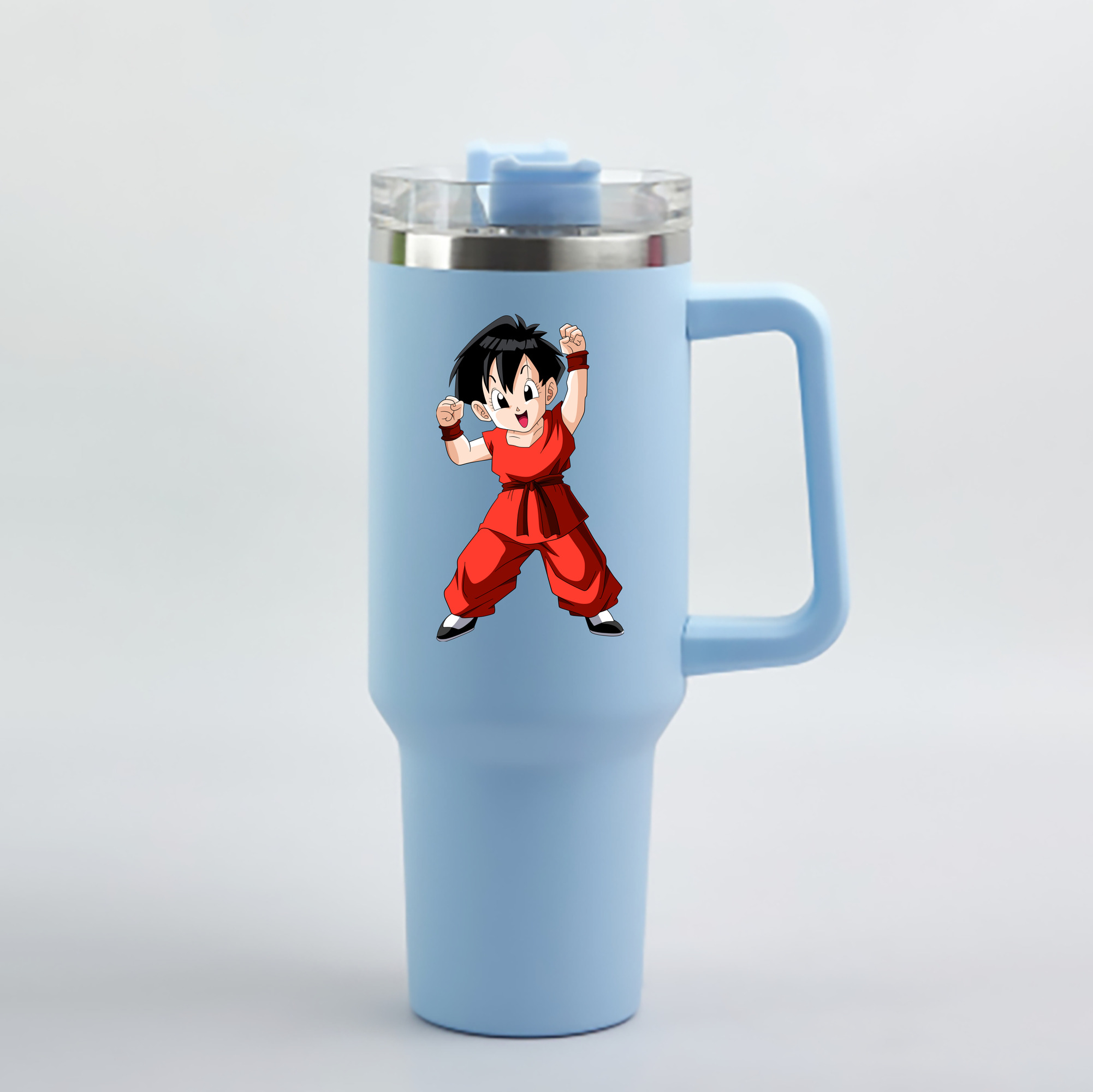 （画像用） ドラゴンボール パン DRAGON BALL Pan 1200mL車用タンブラー - クリスタルステッカー（プラスチックストロー付き）