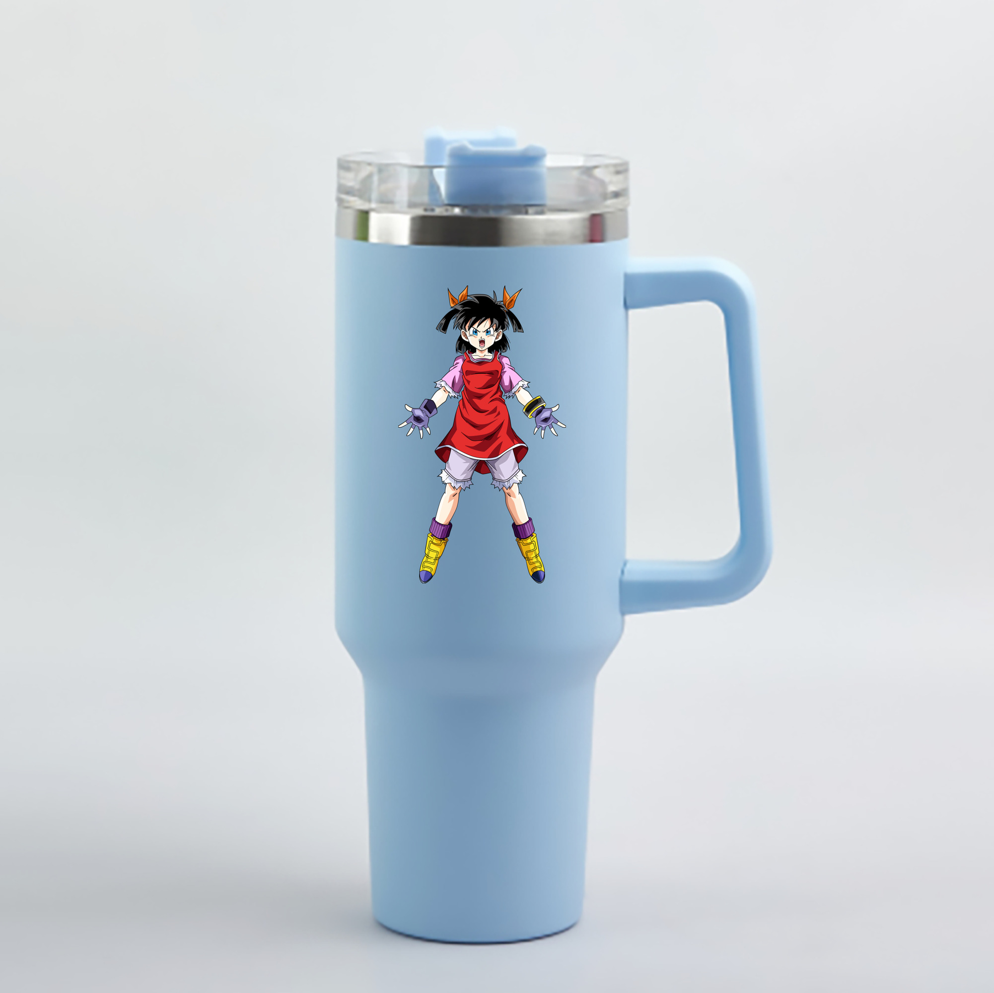 （画像用） ドラゴンボール パン DRAGON BALL Pan 1200mL車用タンブラー - クリスタルステッカー（プラスチックストロー付き）