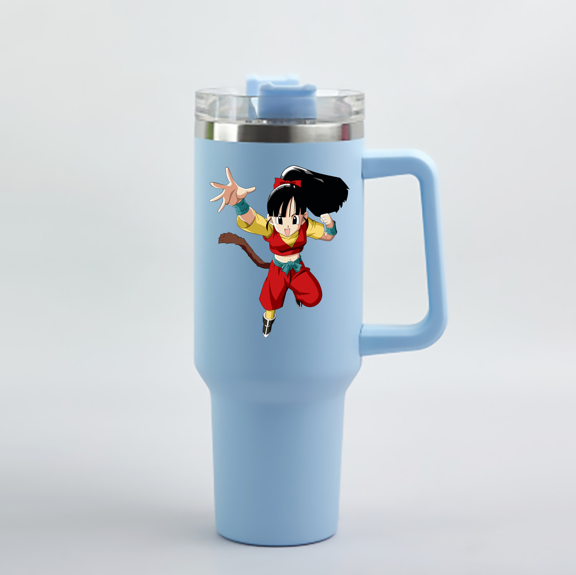 （画像用） ドラゴンボール パン DRAGON BALL Pan 1200mL車用タンブラー - クリスタルステッカー（プラスチックストロー付き）