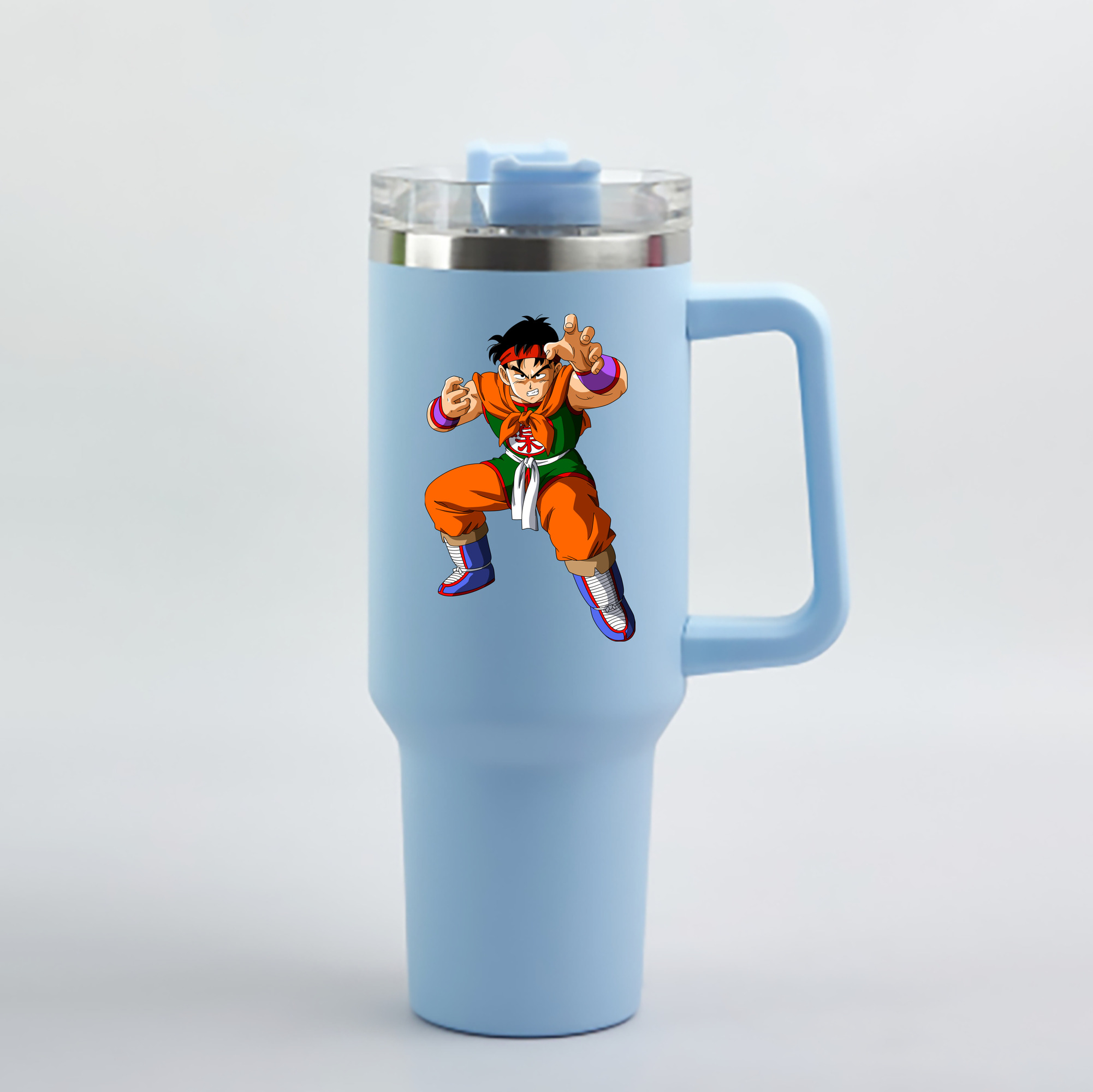 （画像用） ドラゴンボール DRAGON BALL 1200mL車用タンブラー - クリスタルステッカー（プラスチックストロー付き）