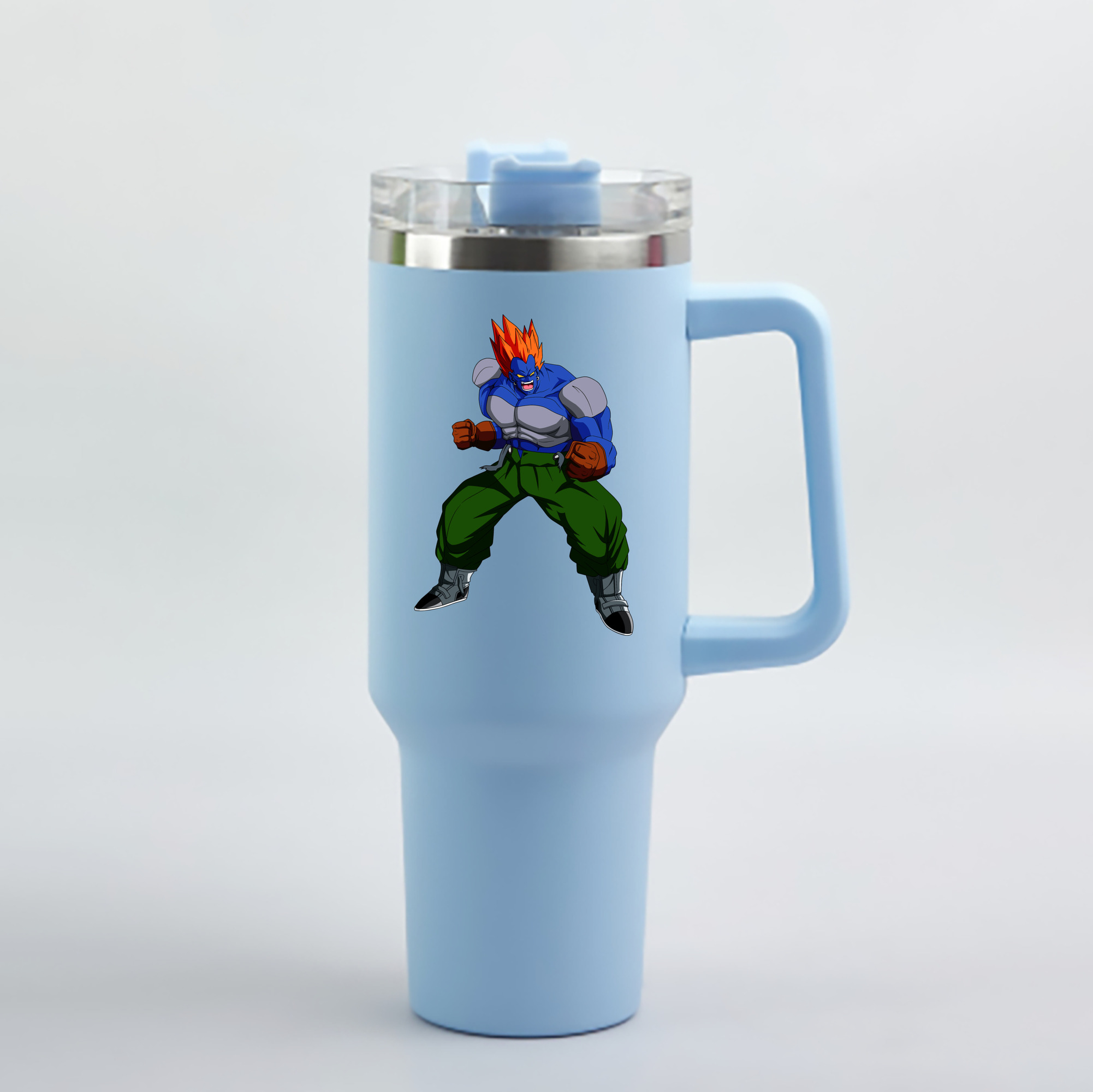 （画像用） ドラゴンボール DRAGON BALL 1200mL車用タンブラー - クリスタルステッカー（プラスチックストロー付き）