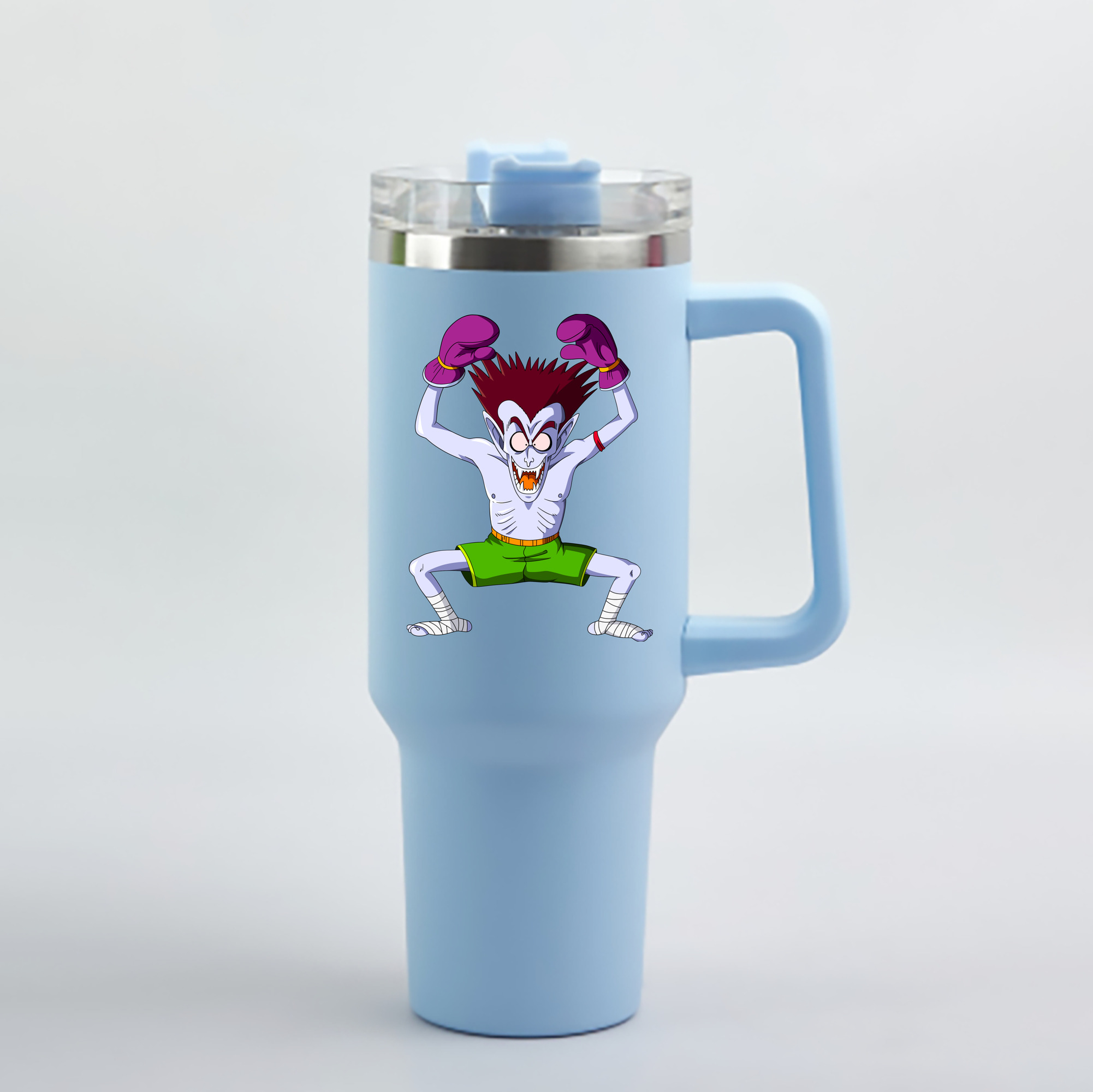 （画像用） ドラゴンボール DRAGON BALL 1200mL車用タンブラー - クリスタルステッカー（プラスチックストロー付き）