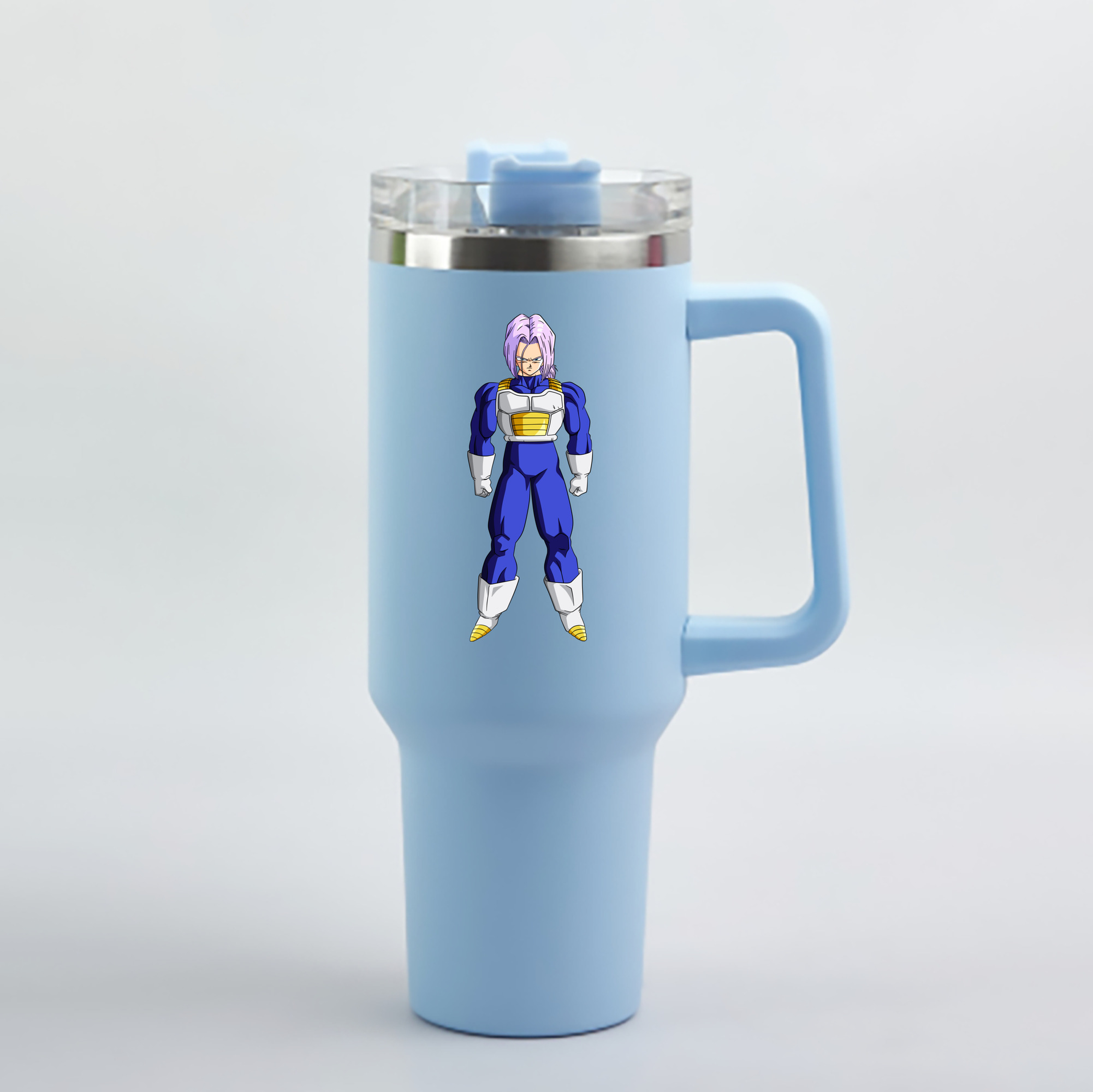 （画像用） ドラゴンボール DRAGON BALL 1200mL車用タンブラー - クリスタルステッカー（プラスチックストロー付き）