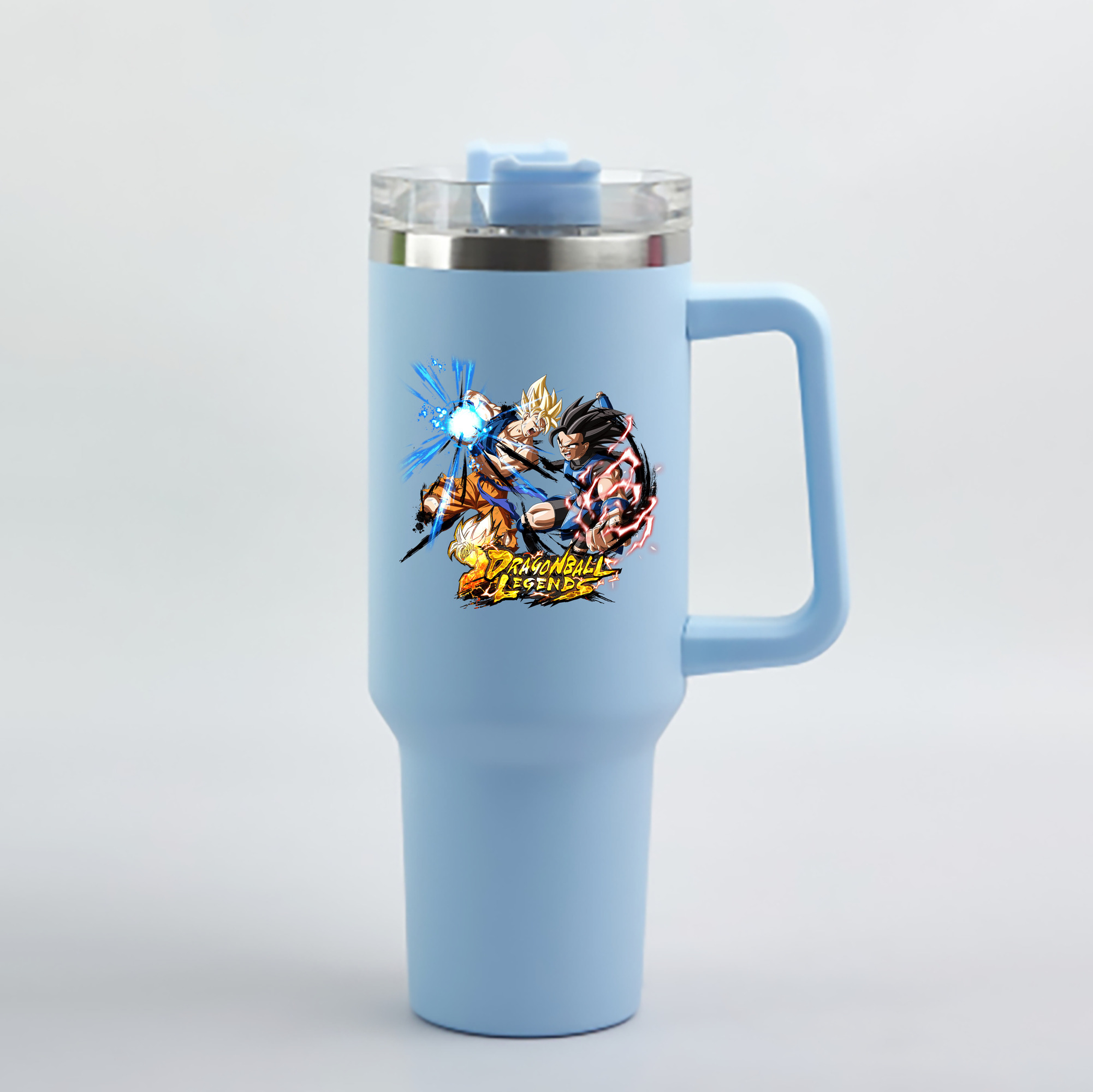 （画像用） ドラゴンボール DRAGON BALL 1200mL車用タンブラー - クリスタルステッカー（プラスチックストロー付き）