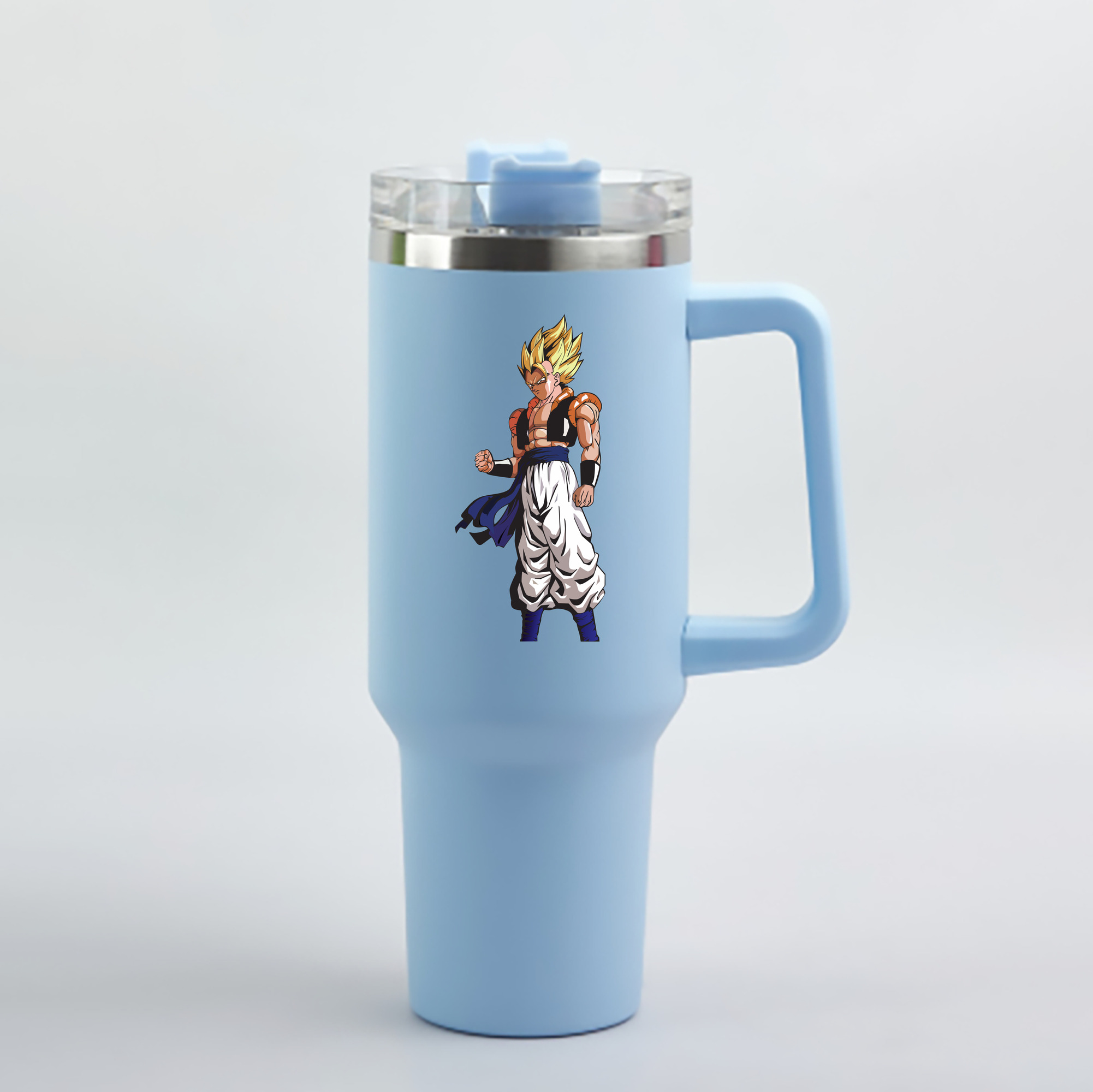 （画像用） ドラゴンボール DRAGON BALL 1200mL車用タンブラー - クリスタルステッカー（プラスチックストロー付き）