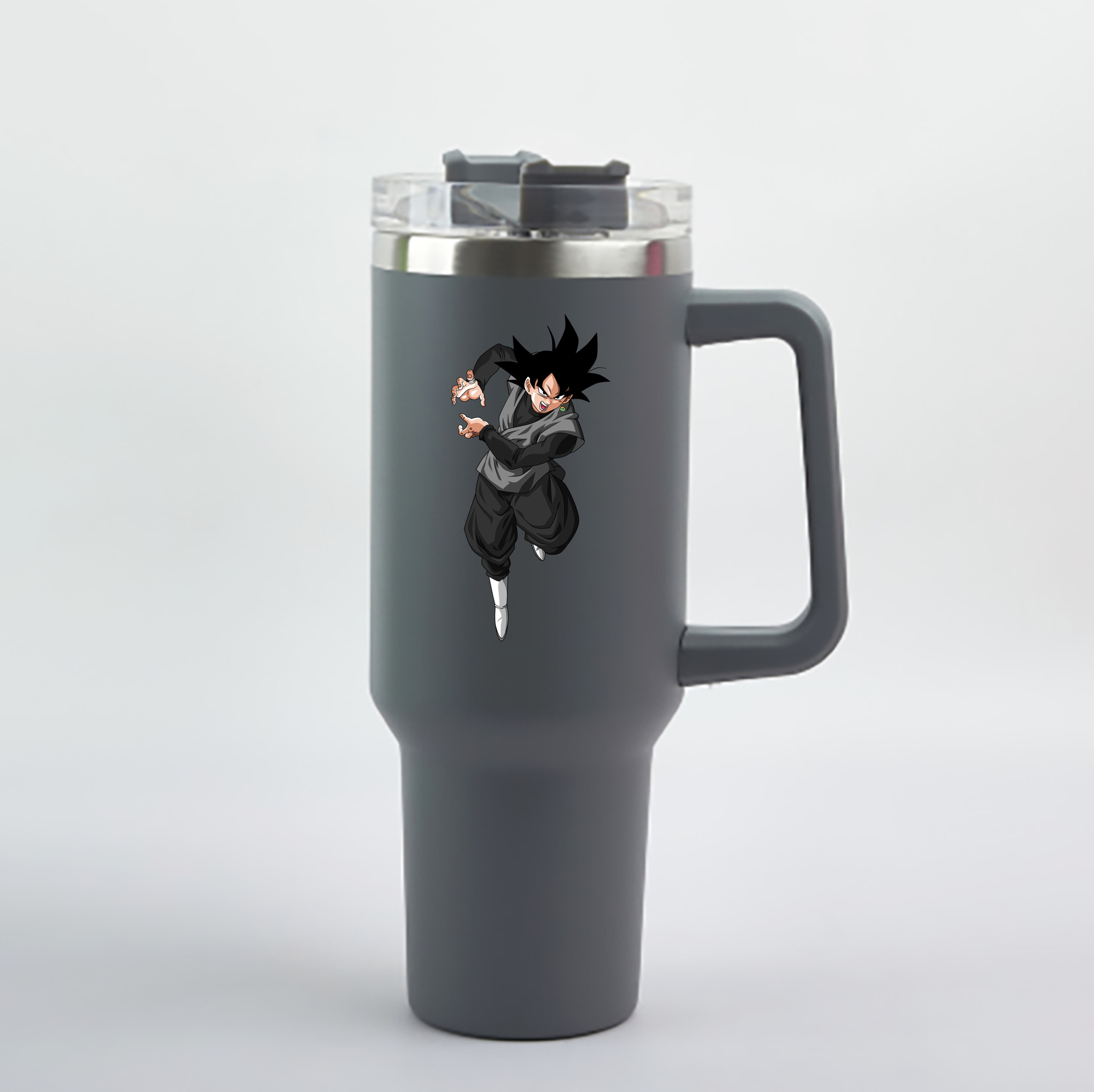 （画像用） ドラゴンボール ベジータ四世（Bejīta Yonsei）DRAGON BALL Vegeta IV 1200mL車用タンブラー - クリスタルステッカー（プラスチックストロー付き）